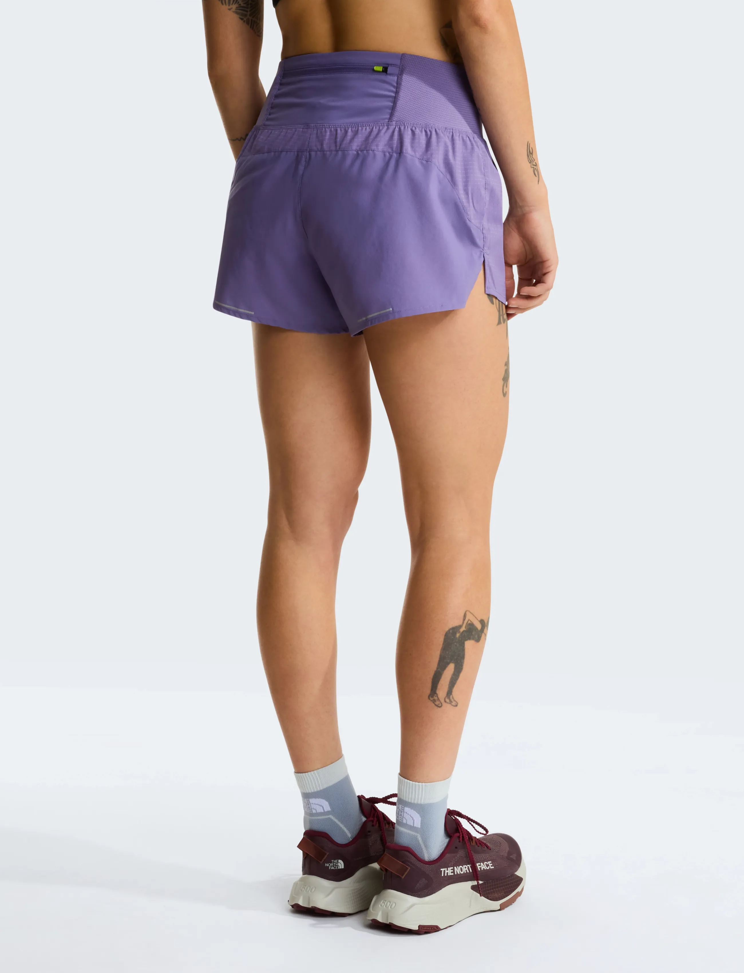 The North Face - W SUNRISER SHORT 3" - løbeshorts - grounded plum - 4