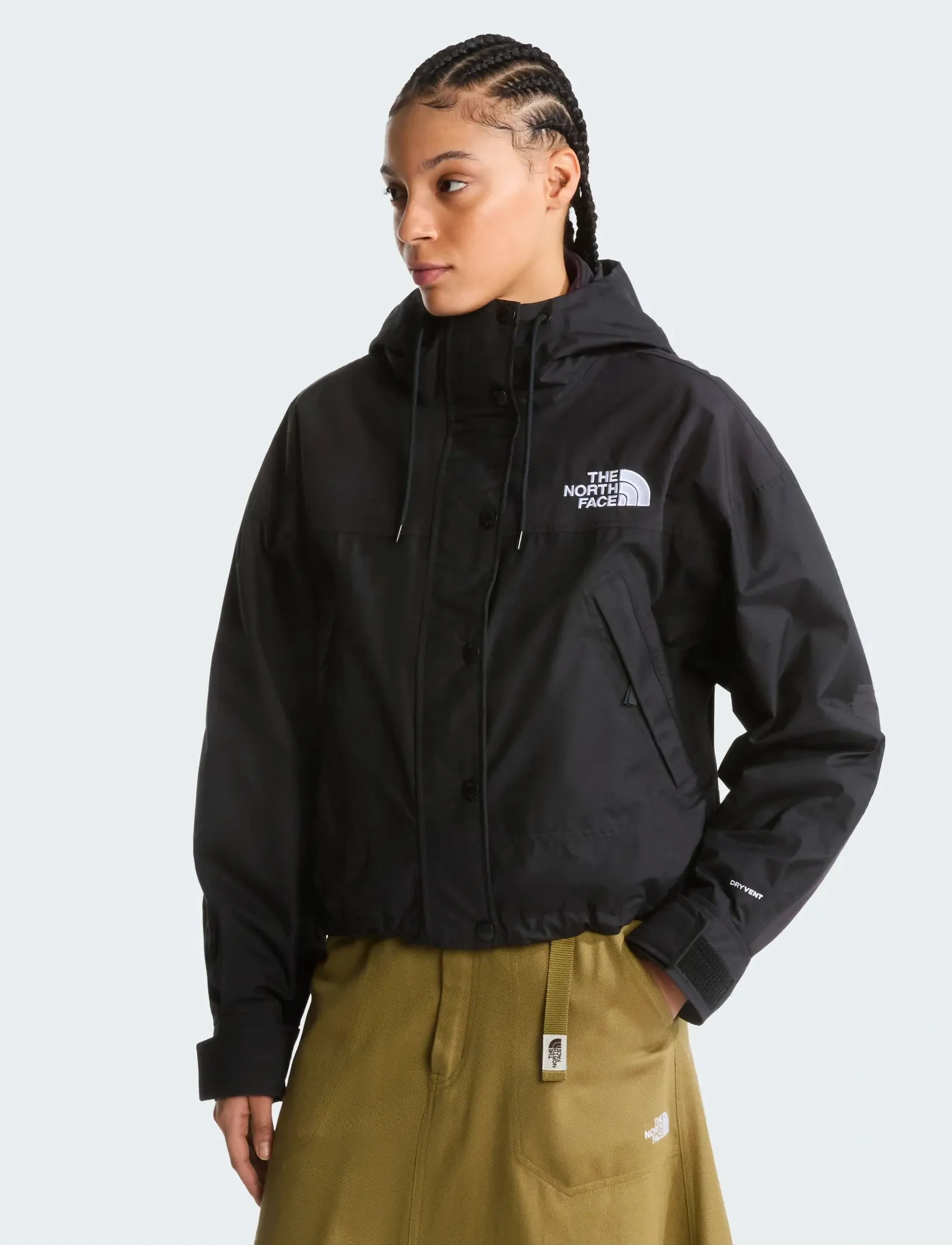 The North Face - W REIGN ON JACKET - rain coats - tnf black - 3