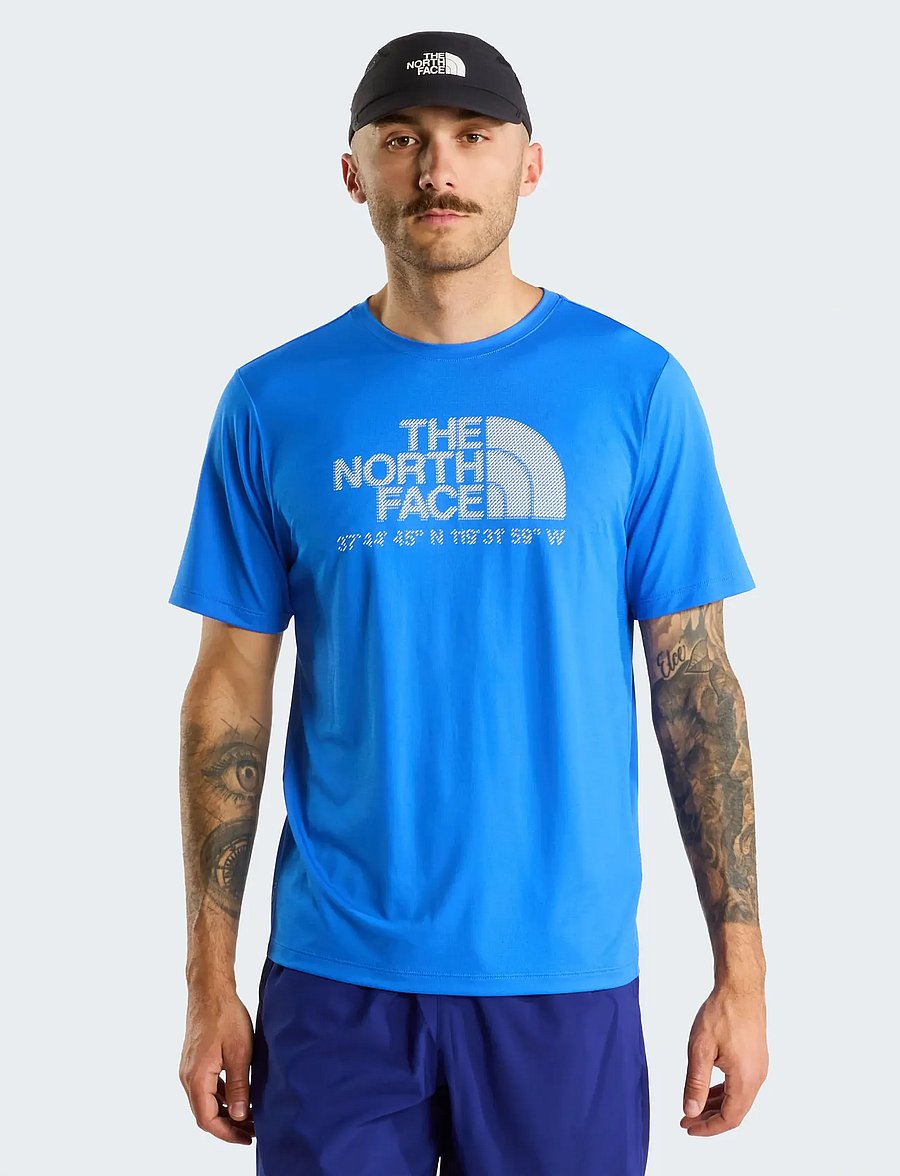 The North Face - M 24/7 S/S TEE LOGO GRAPHIC REG - t-shirts - active blue - 0