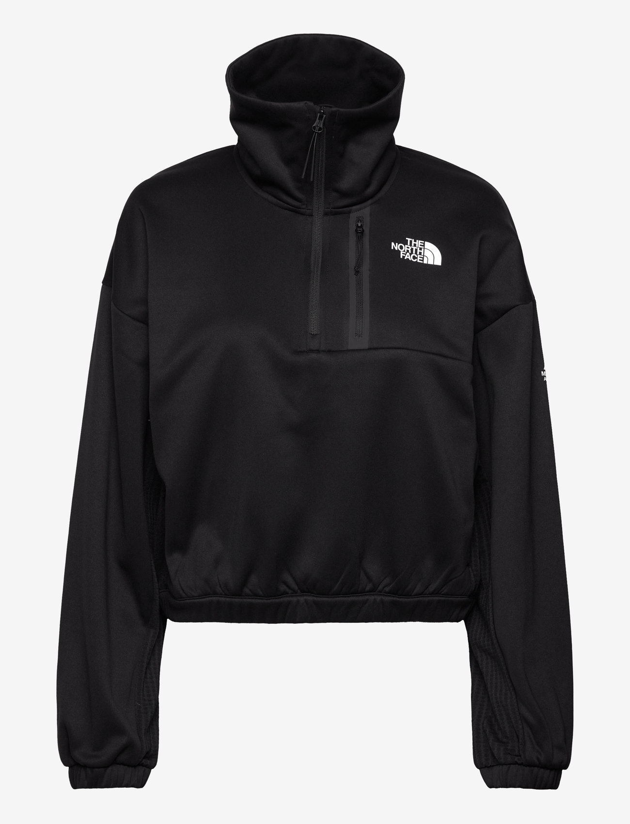 The North Face - W MA FLEECE INTEREST 1/4 ZIP - fleece & mellanlager - black - 1