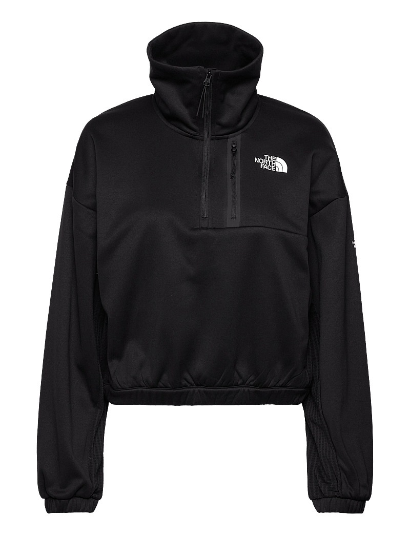 The North Face - W MA FLEECE INTEREST 1/4 ZIP - hauts - black - 1