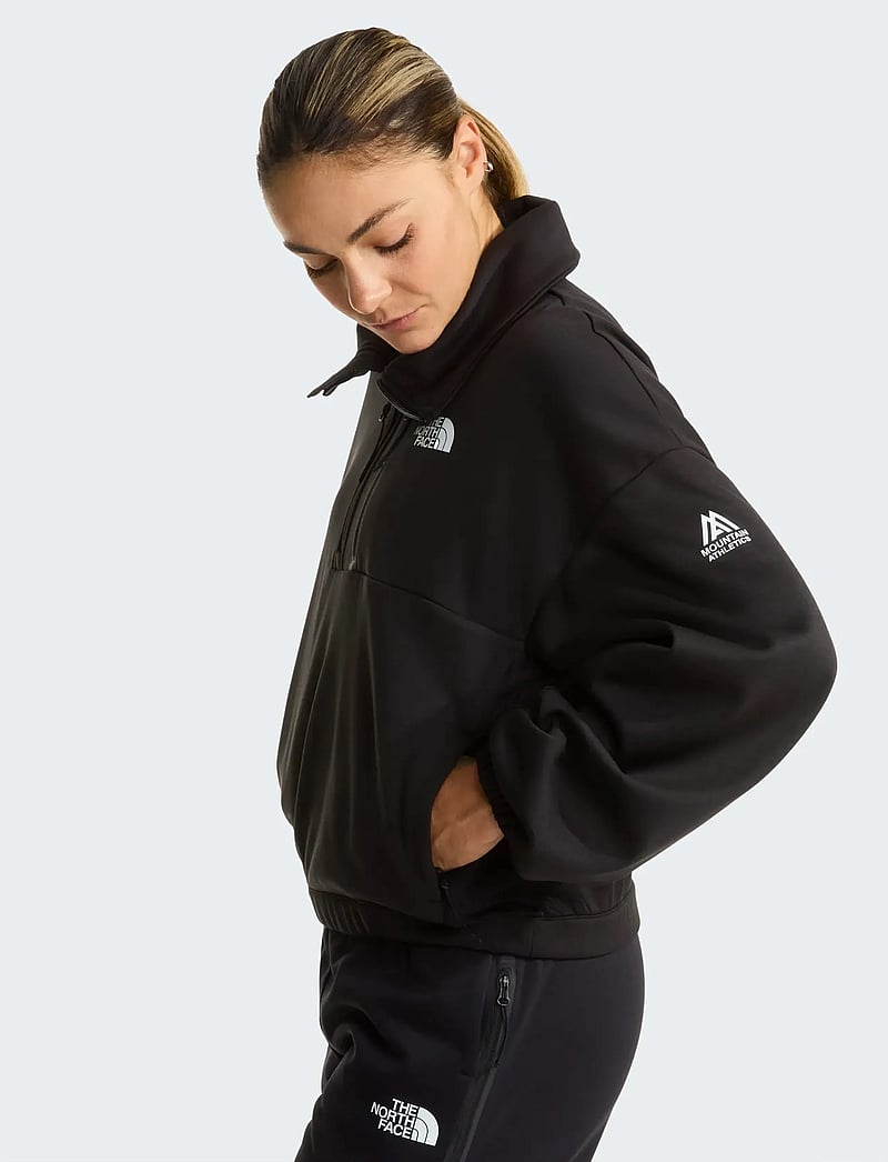 The North Face - W MA FLEECE INTEREST 1/4 ZIP - hauts - black - 3