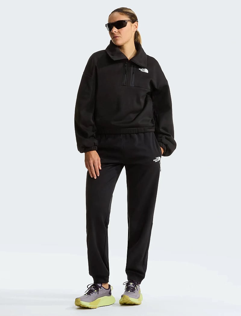 The North Face - W MA FLEECE INTEREST 1/4 ZIP - hauts - black - 4