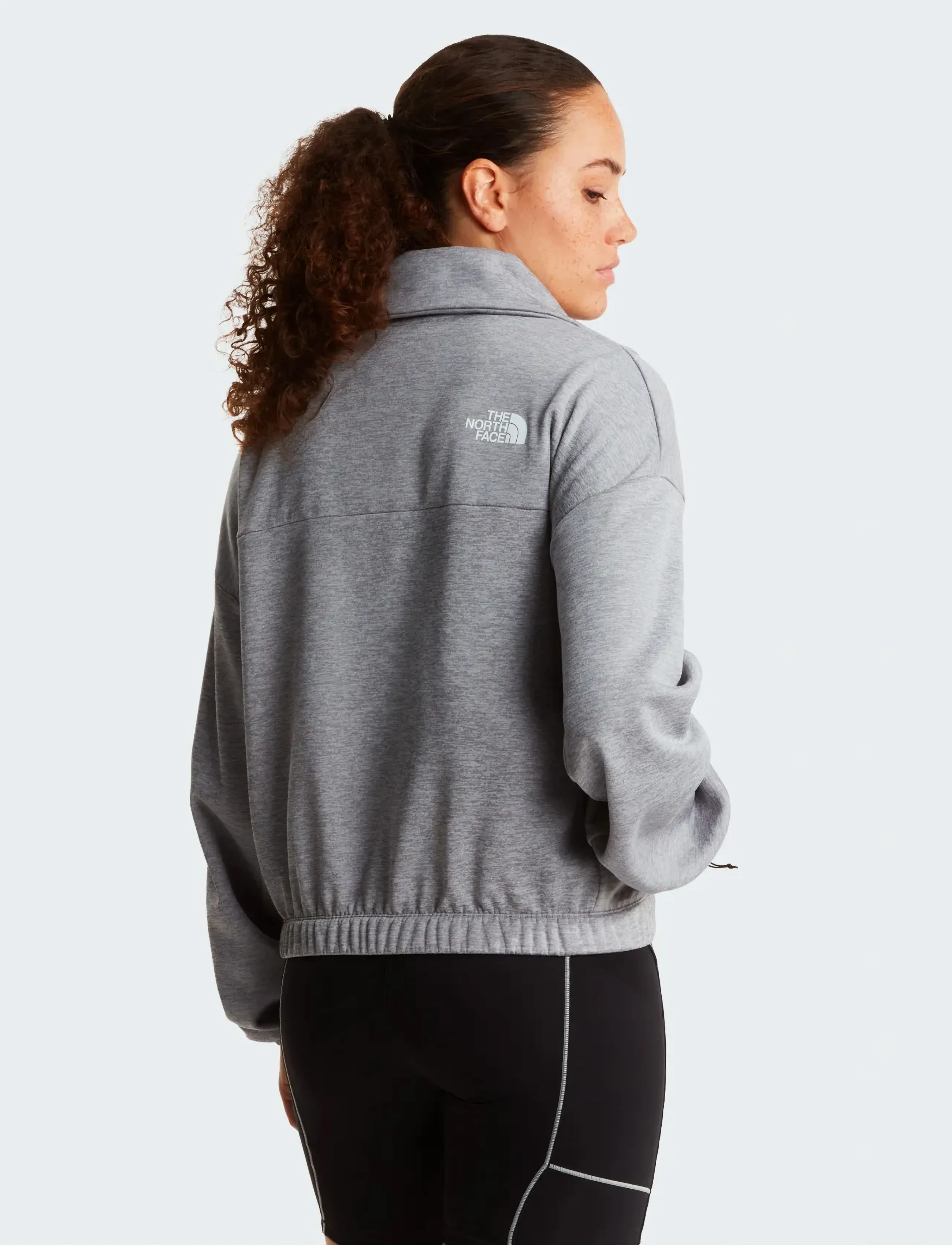 The North Face - W MA FLEECE INTEREST 1/4 ZIP - overdele - tnf pale grey heather/m - 5
