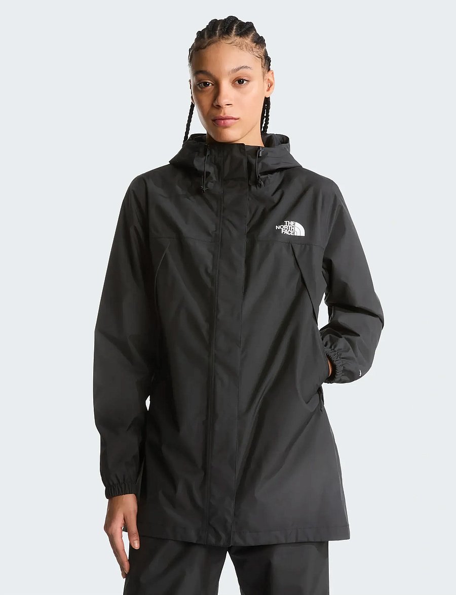 The North Face - W ANTORA RAIN PARKA - trainingsjacken - black - 0