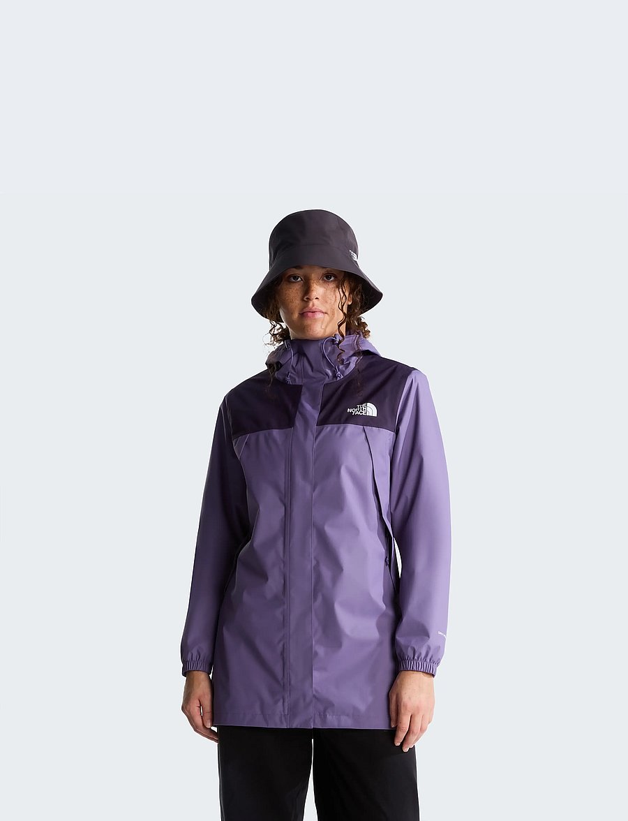 The North Face - W ANTORA RAIN PARKA - trainingsjacken - grounded plum/endless d - 0