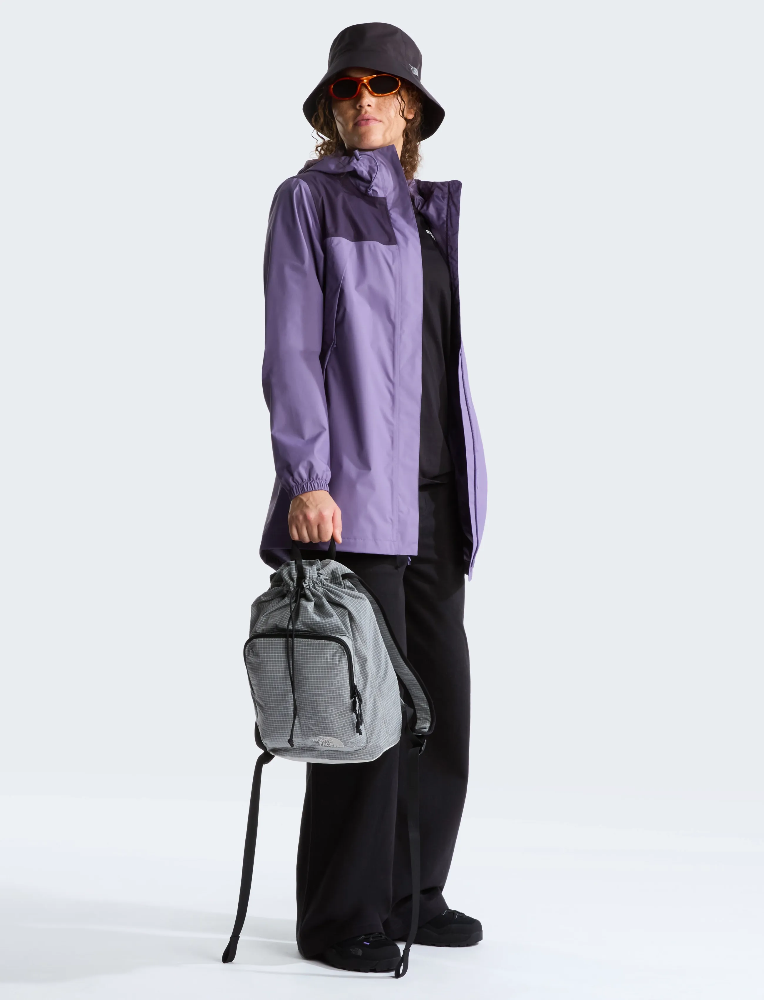 The North Face - W ANTORA RAIN PARKA - trainingsjacken - grounded plum/endless d - 3