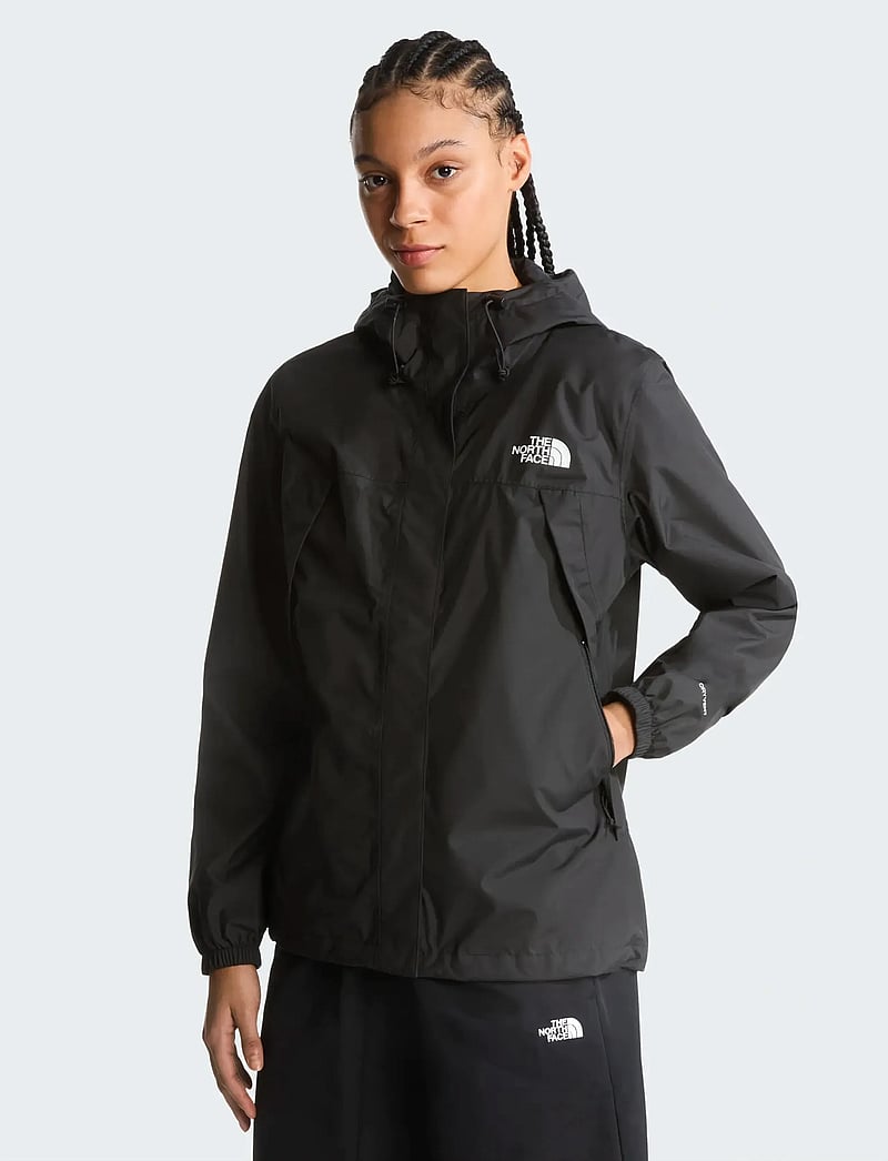 The North Face - W ANTORA RAIN JACKET - outdoor - black - 0