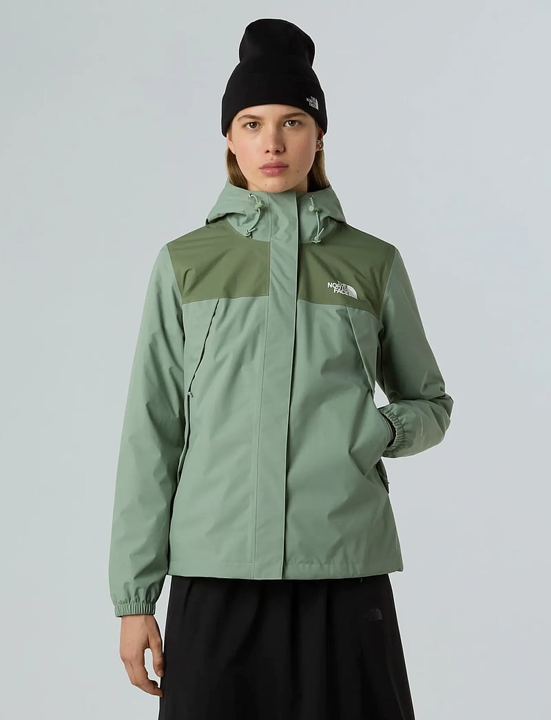 The North Face - W ANTORA RAIN JACKET - overtøj - slate moss/bark mist - 0
