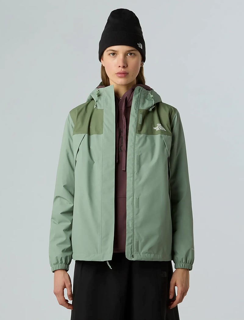 The North Face - W ANTORA RAIN JACKET - overtøj - slate moss/bark mist - 5