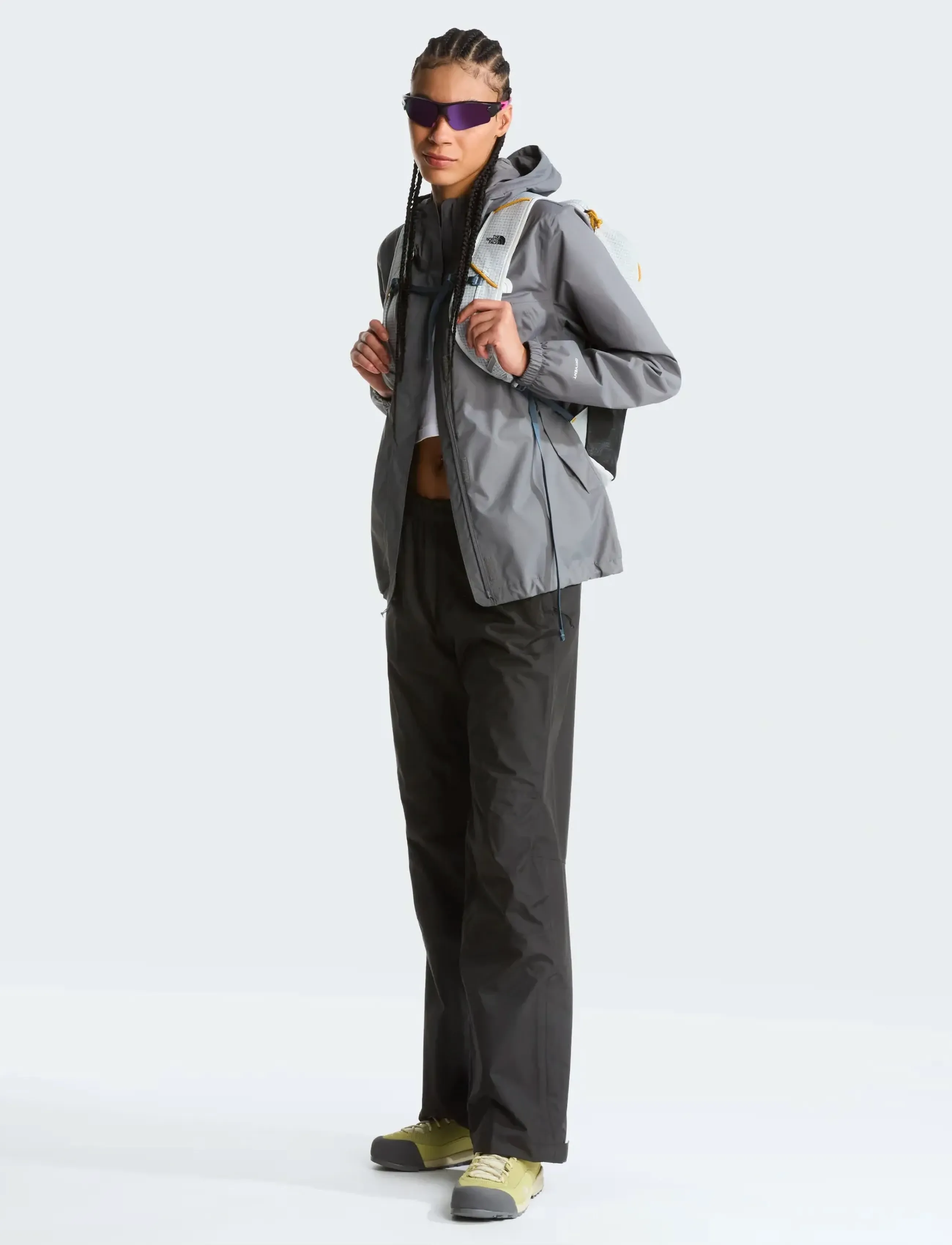 The North Face - W ANTORA RAIN JACKET - outdoor - smoked pearl - 3