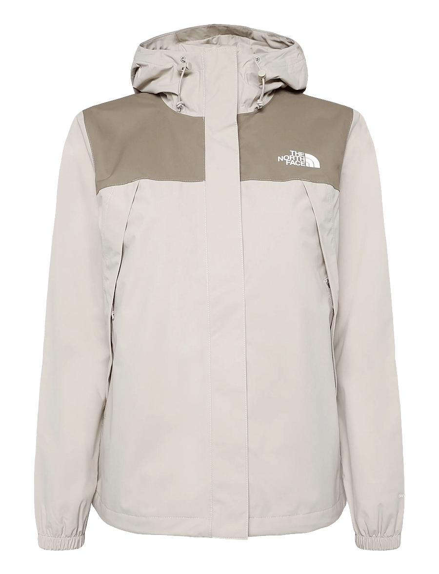 The North Face - W ANTORA RAIN JACKET - outdoor - timeless taupe/garnet - 1
