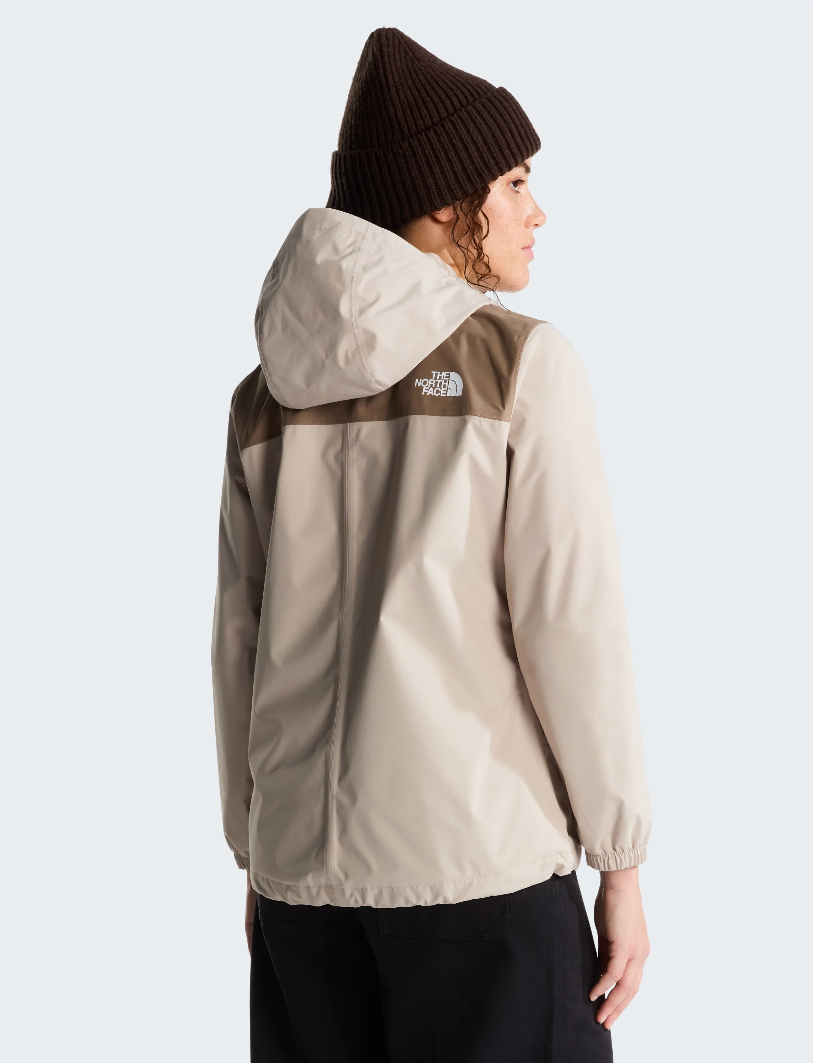 The North Face - W ANTORA RAIN JACKET - outdoor - timeless taupe/garnet - 3