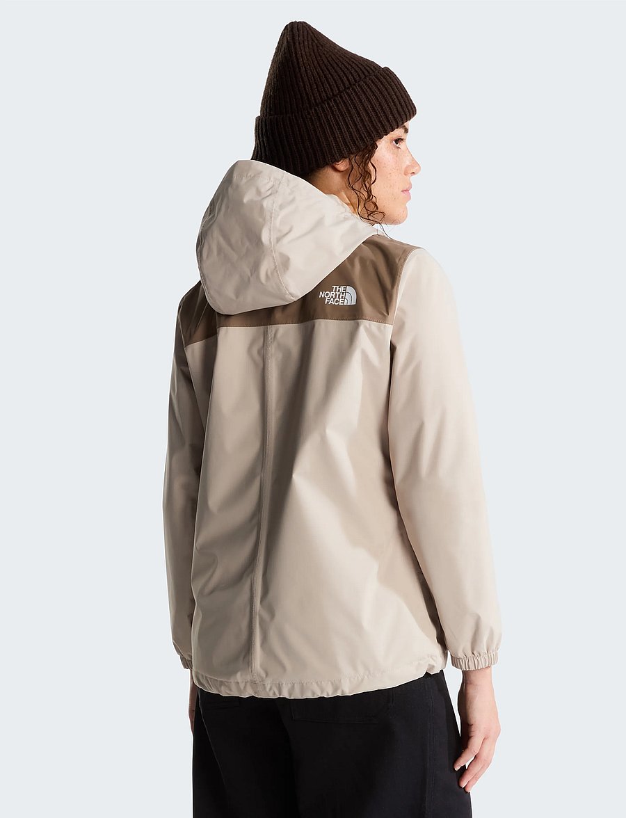 The North Face - W ANTORA RAIN JACKET - outdoor - timeless taupe/garnet - 3