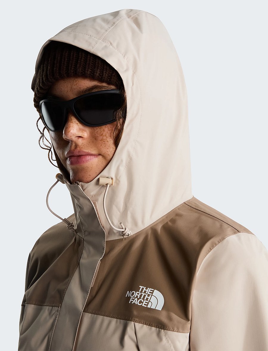 The North Face - W ANTORA RAIN JACKET - outdoor - timeless taupe/garnet - 5
