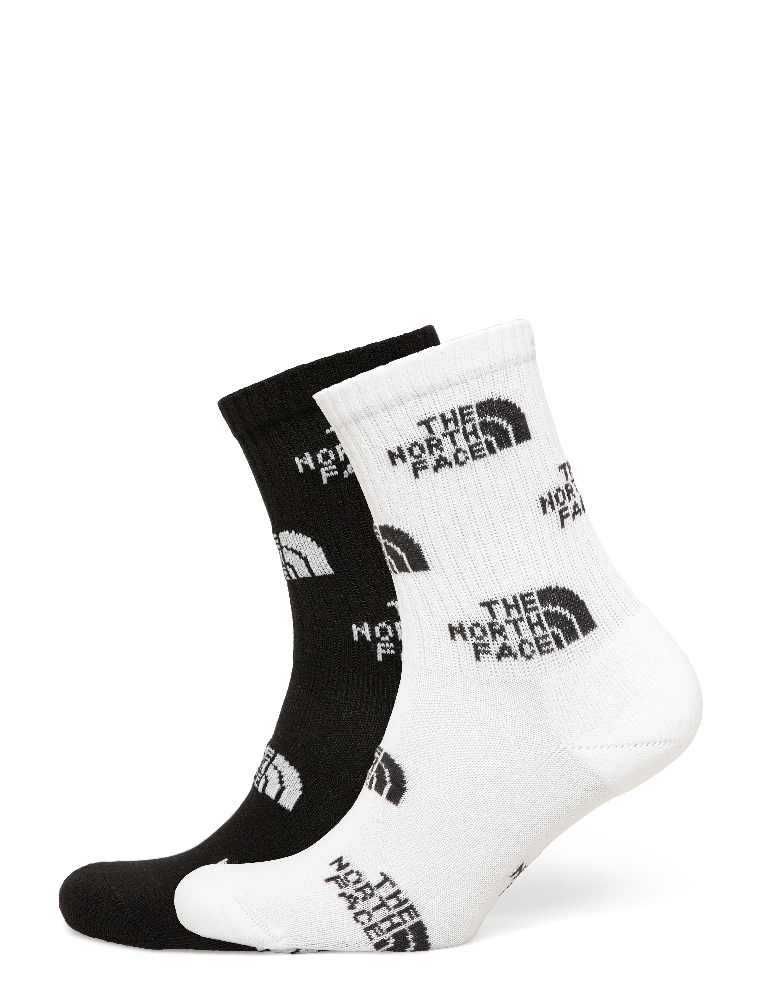 The North Face EVERYDAY CREW SOCK LOGO - 2P - Strømper - TNF BLACK/TNF WHITE / multi