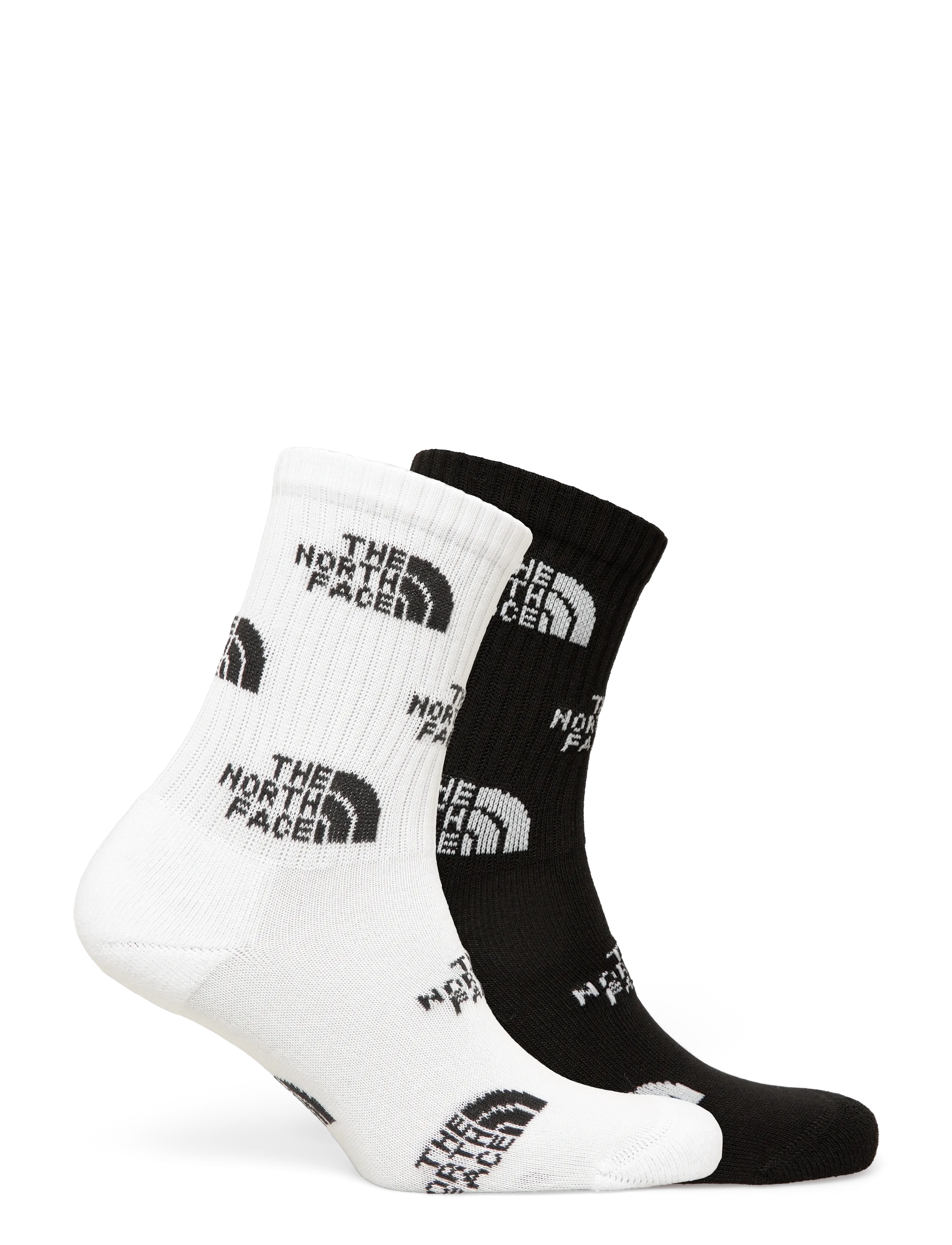 The North Face - EVERYDAY CREW SOCK LOGO - 2P - spordisokid - tnf black/tnf white - 1
