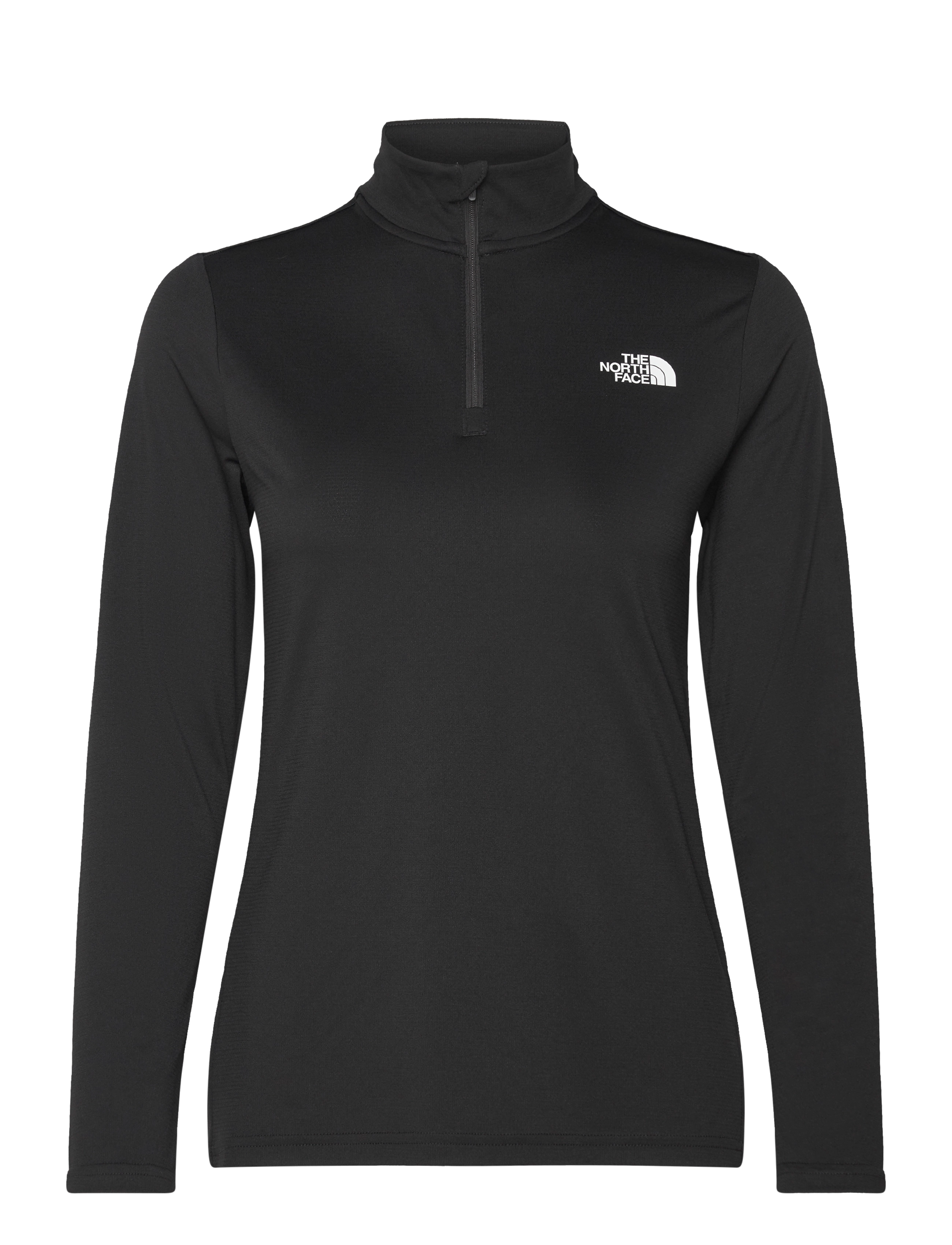 THE NORTH FACE W Flex 1/4 Zip Tee Slim Schwarz - S - Damen