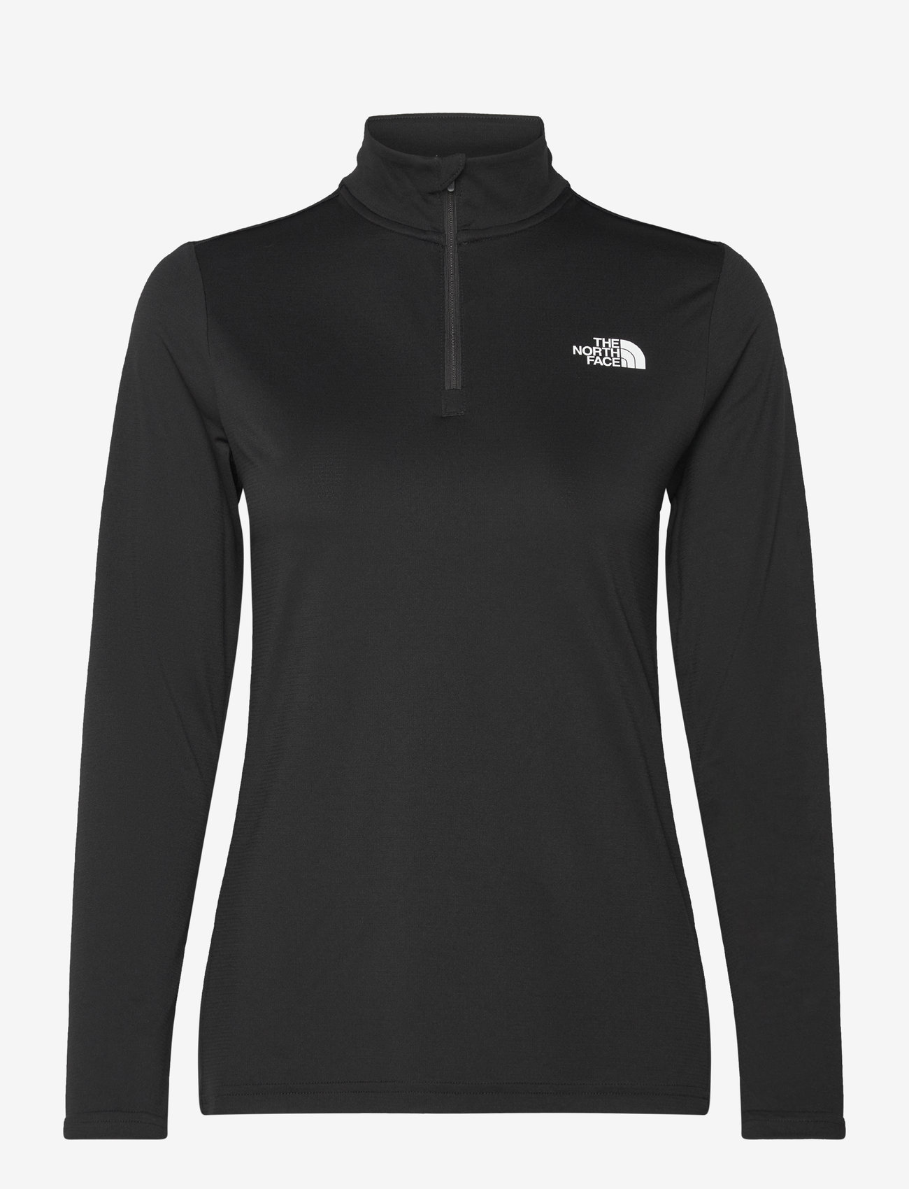 The North Face - W FLEX 1/4 ZIP TEE SLIM - langærmede t-shirts - black - 0