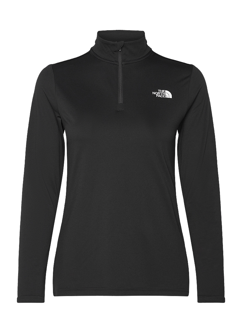 The North Face - W FLEX 1/4 ZIP TEE SLIM - langærmede t-shirts - black - 0