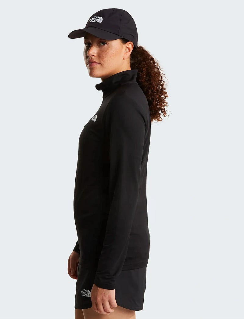 The North Face - W FLEX 1/4 ZIP TEE SLIM - langærmede t-shirts - black - 4