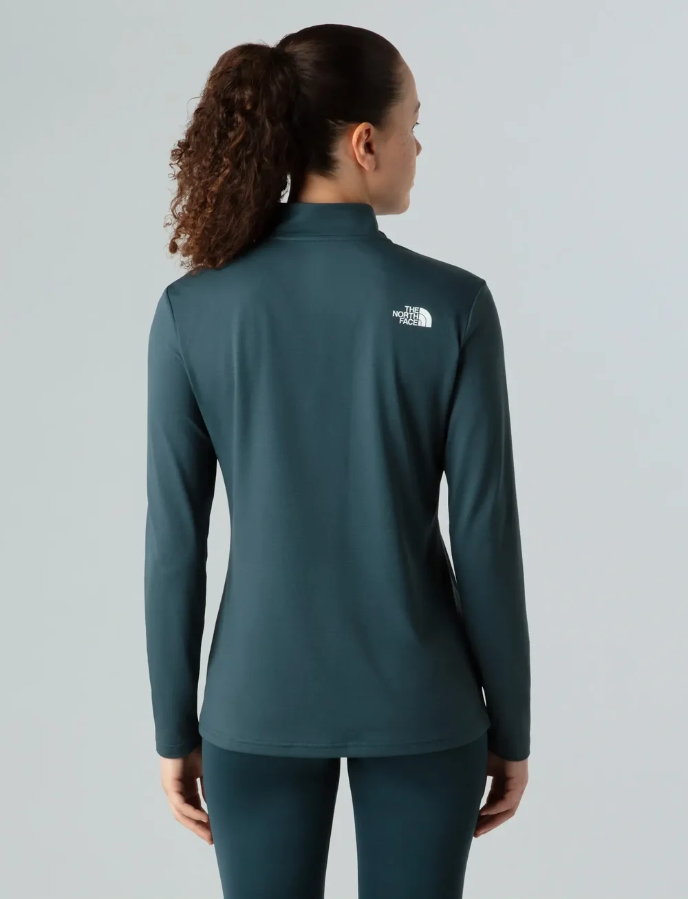 The North Face - W FLEX 1/4 ZIP TEE SLIM - langarmshirts - deep cypress - 4