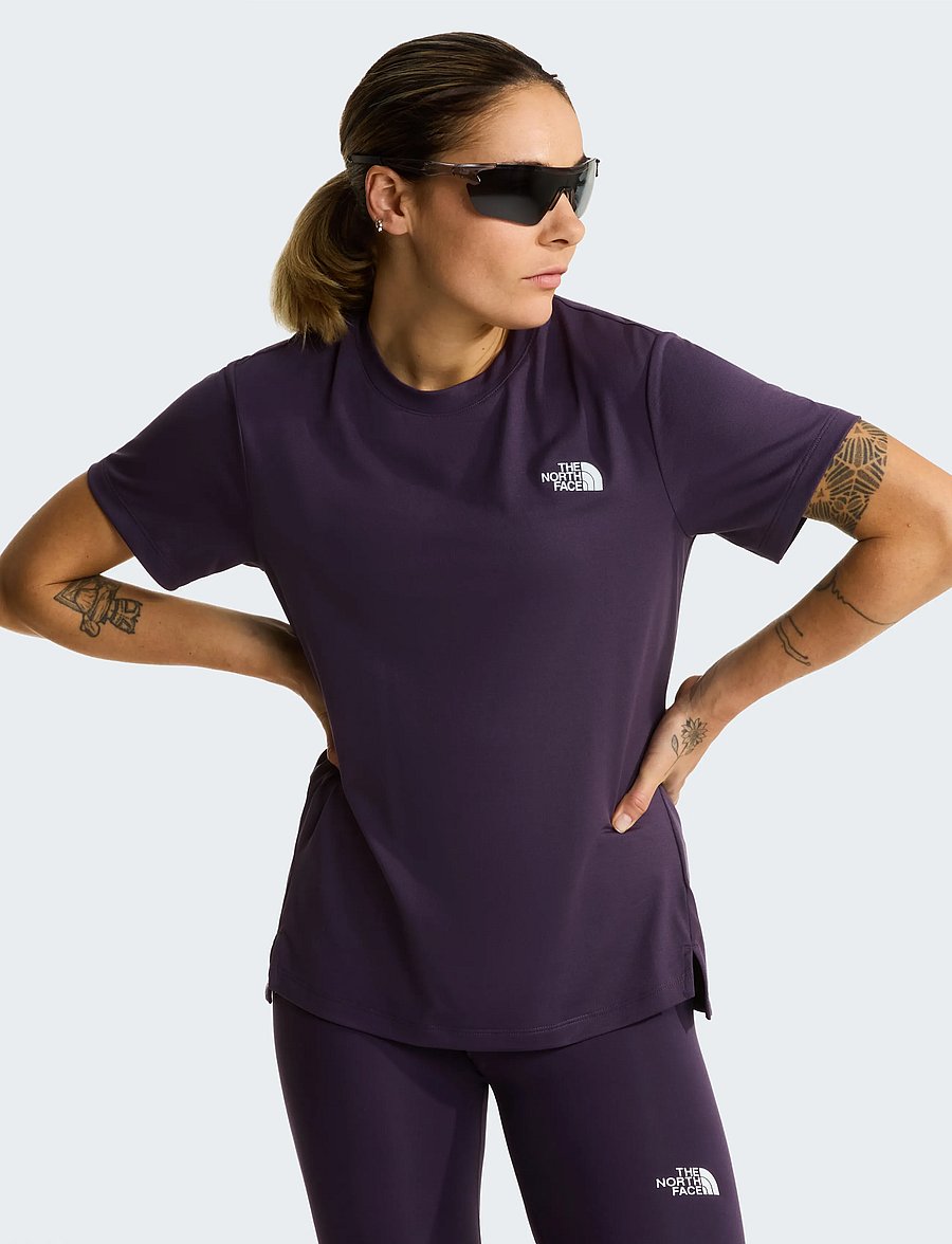 The North Face - W FLEX SHORT SLEEVES REG TEE - t-särgid - endless dusk - 0