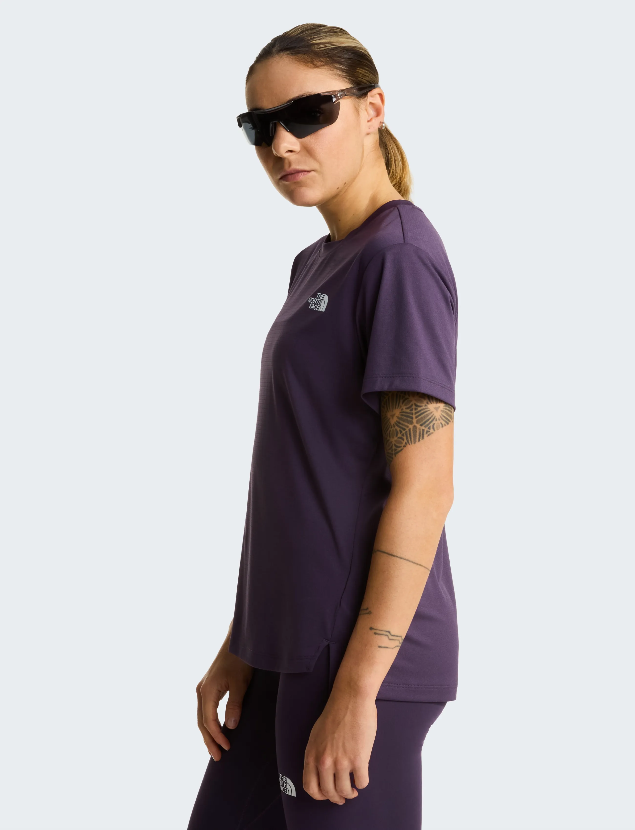 The North Face - W FLEX SHORT SLEEVES REG TEE - t-särgid - endless dusk - 4