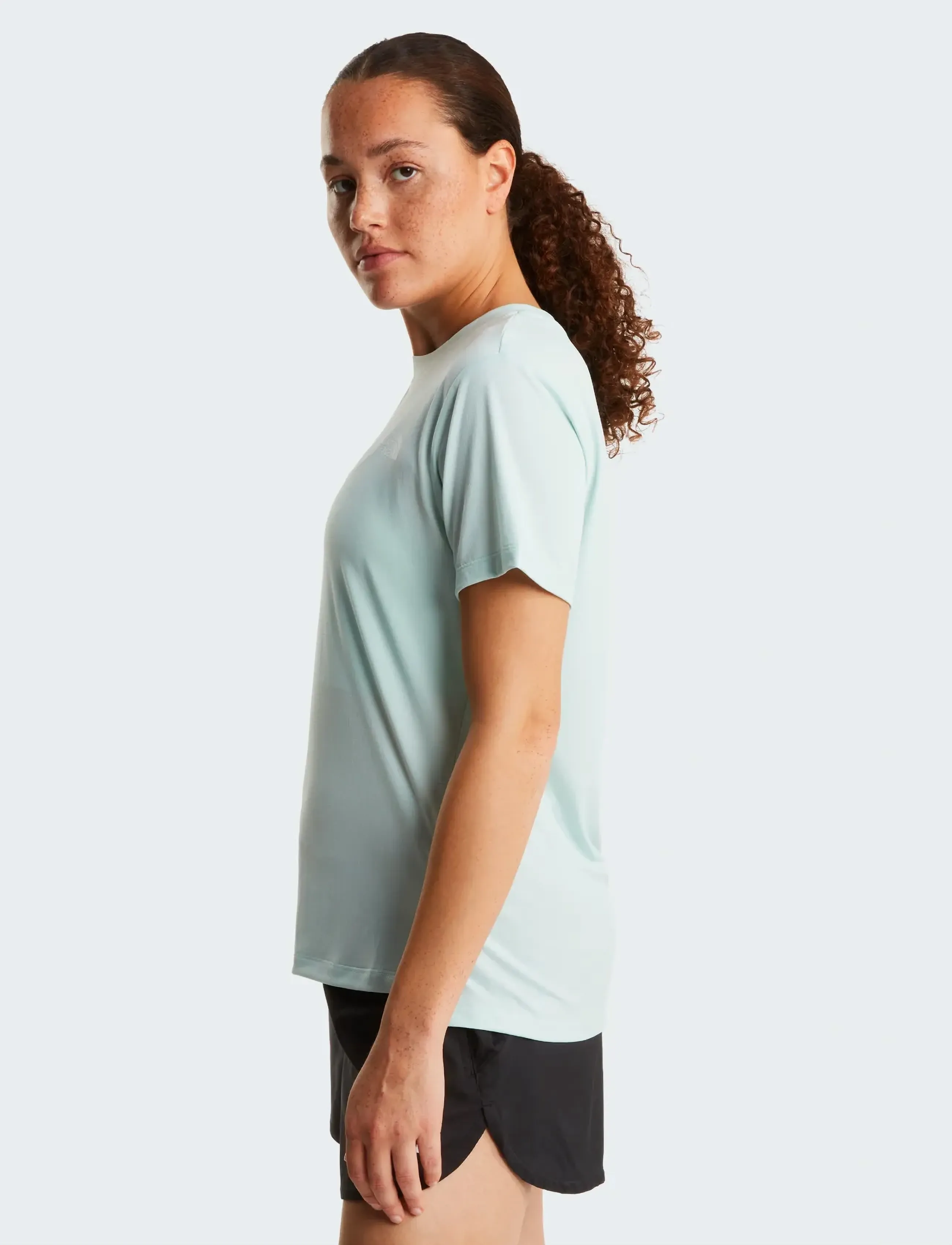 The North Face - W FLEX SHORT SLEEVES REG TEE - t-shirts - opal frost - 4