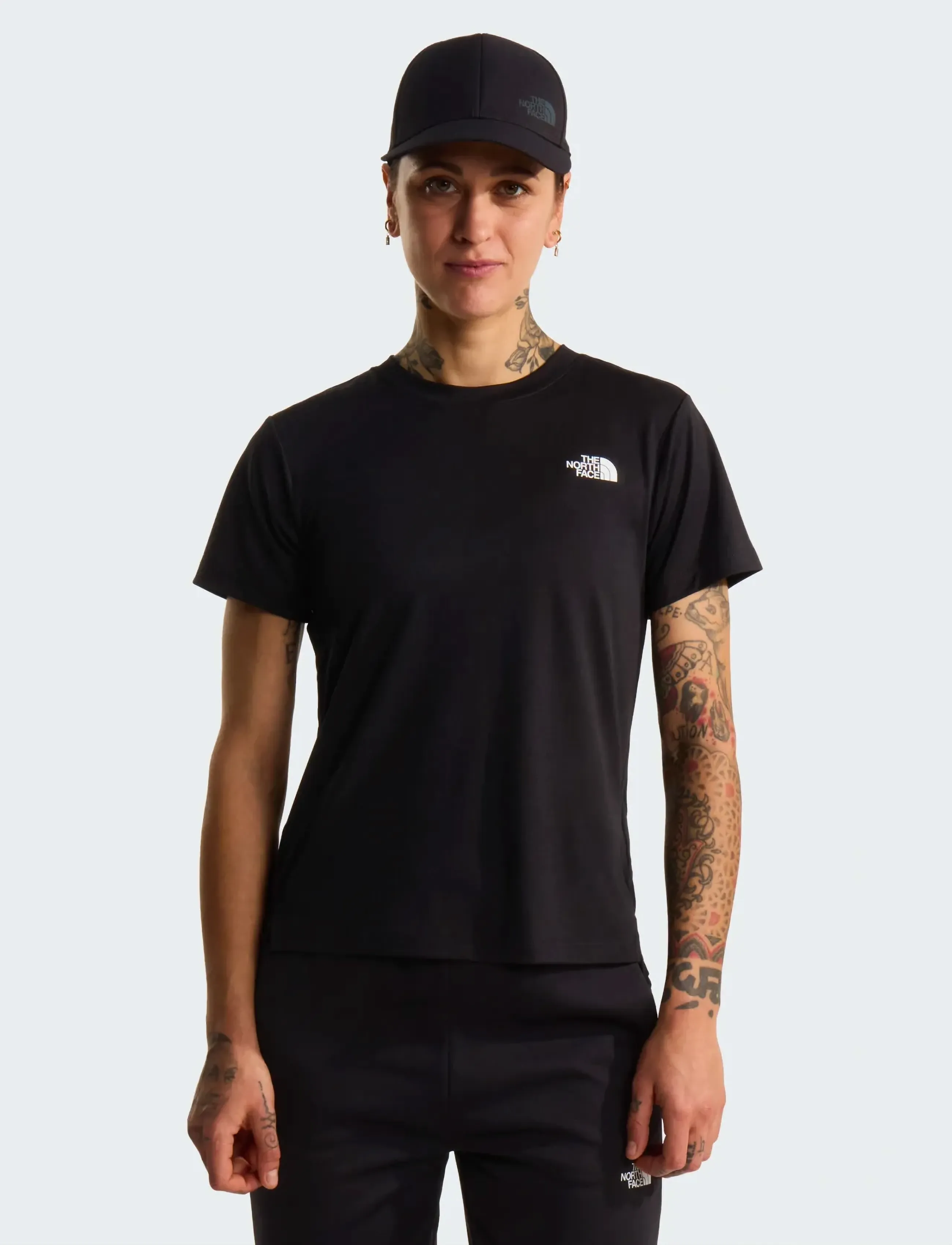 The North Face W FLEX SHORT SLEEVES REG TEE - T-särgid - TNF BLACK / black