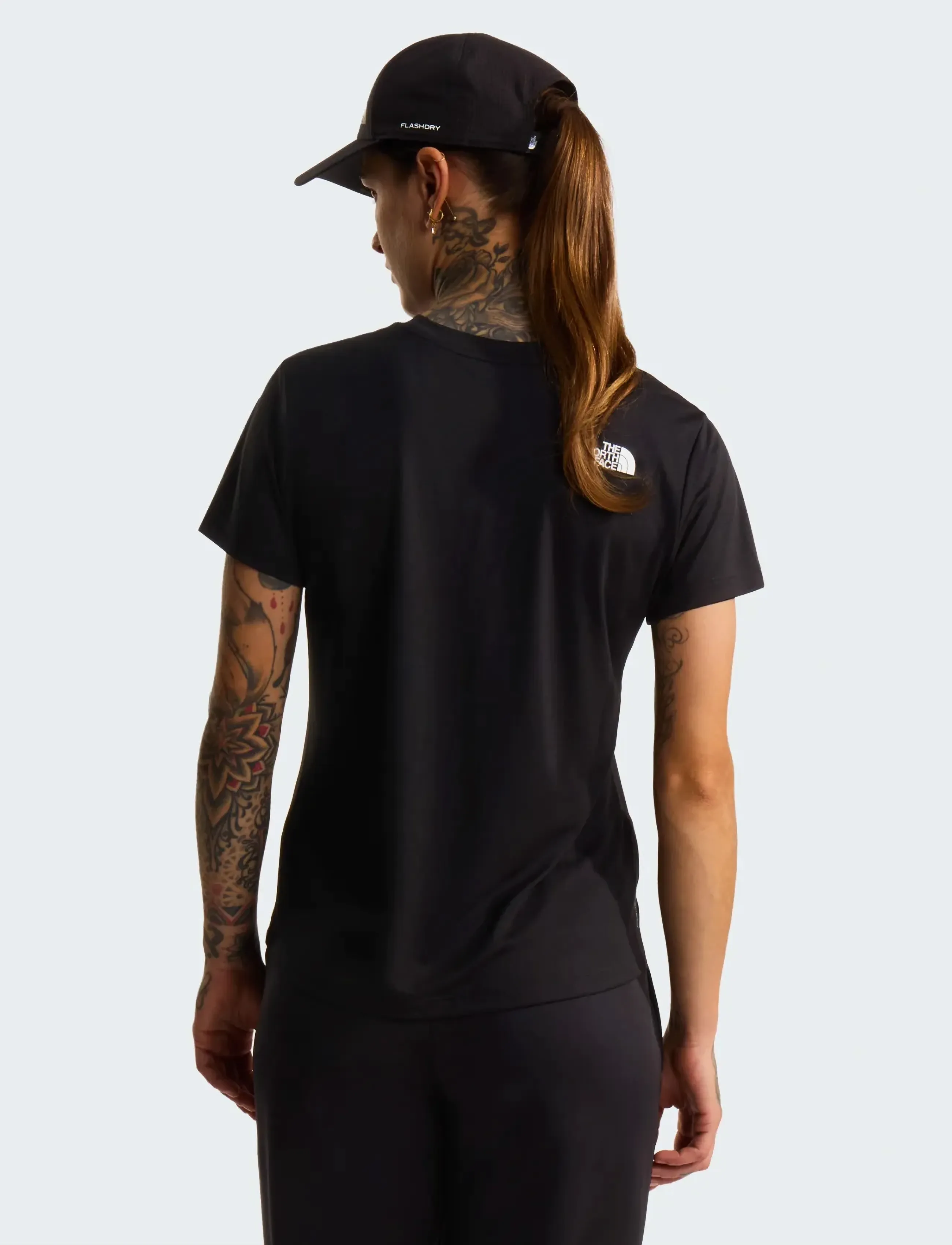 The North Face - W FLEX SHORT SLEEVES REG TEE - t-shirts - tnf black - 5