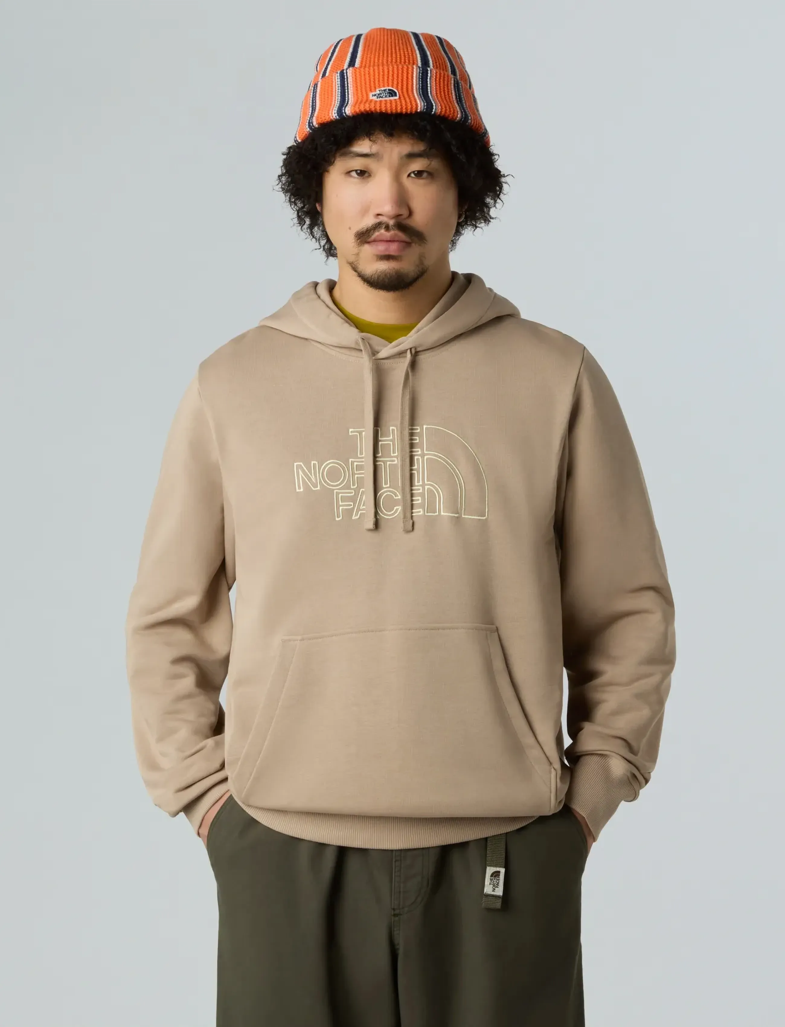 The North Face M DREW PEAK LIGHT REGULAR HOODIE - Hoodies - MUSHROOM GREY/GRAVEL / beige