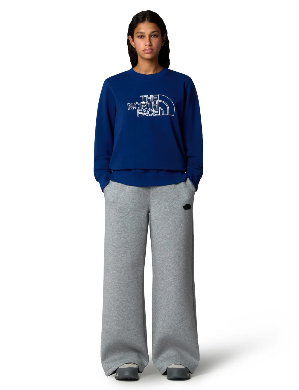 The North Face - W DREW PEAK LIGHT CREW - oberteile - blue - 3