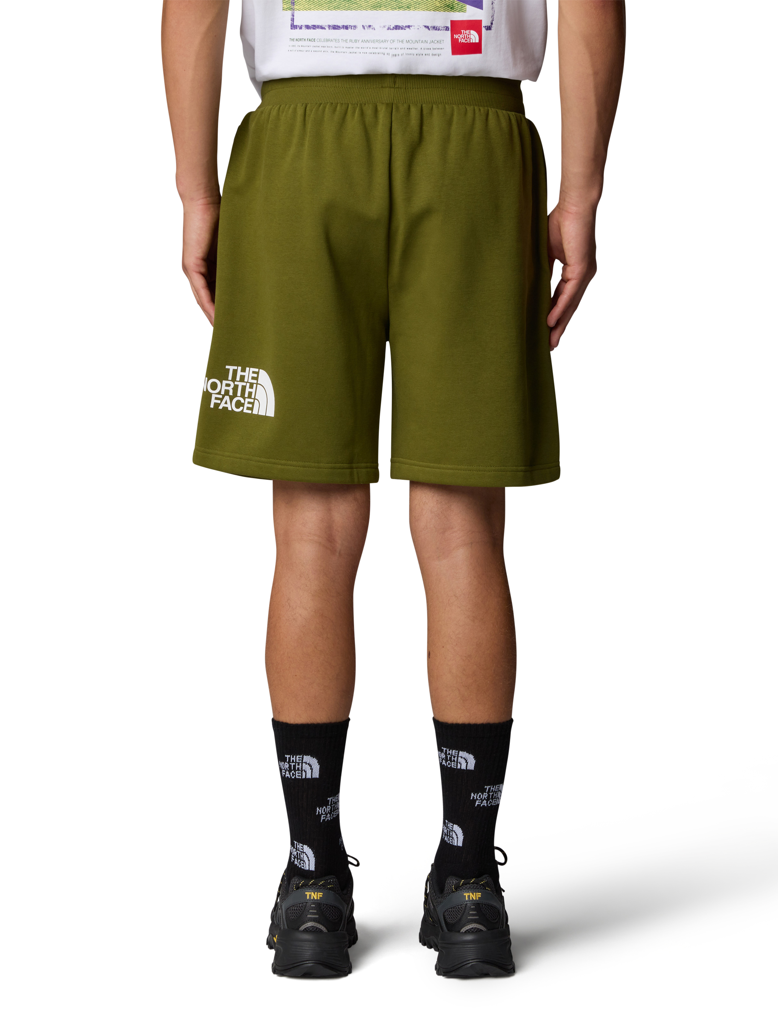 The North Face - M EASY REGULAR SHORT - sweatshorts - forest olive - 4