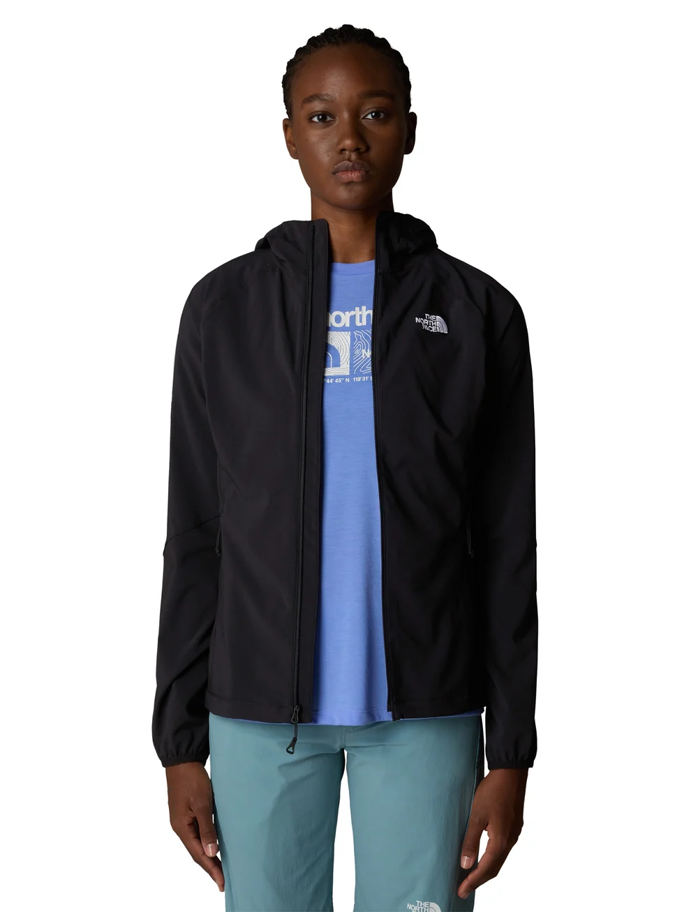 The North Face - W NIMBLE HOODIE - EU - outdoor jackets - black - 5