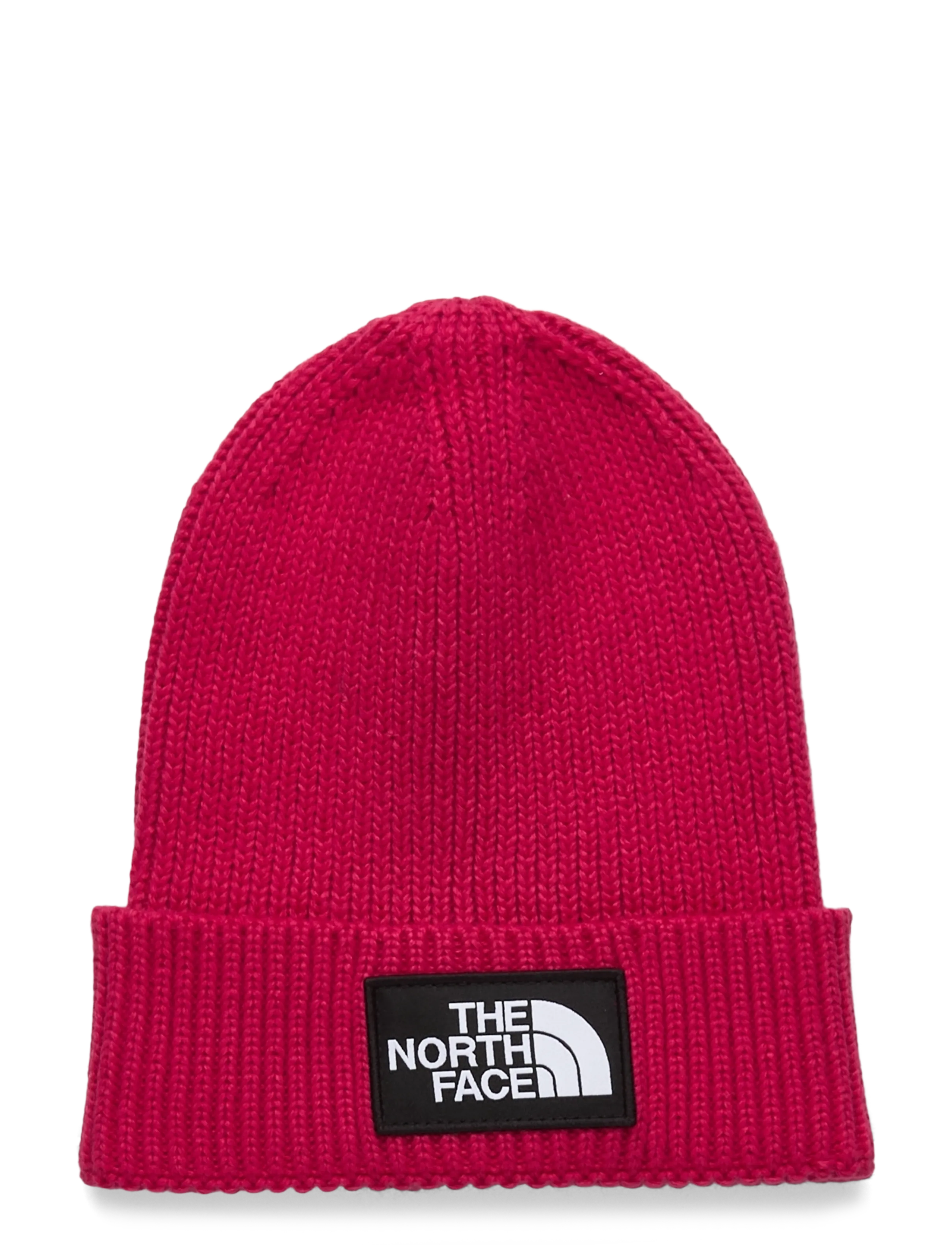 THE NORTH FACE Kinder Tnf Logo Box Cuffed Pudelmütze Rot - One Size - Kinder