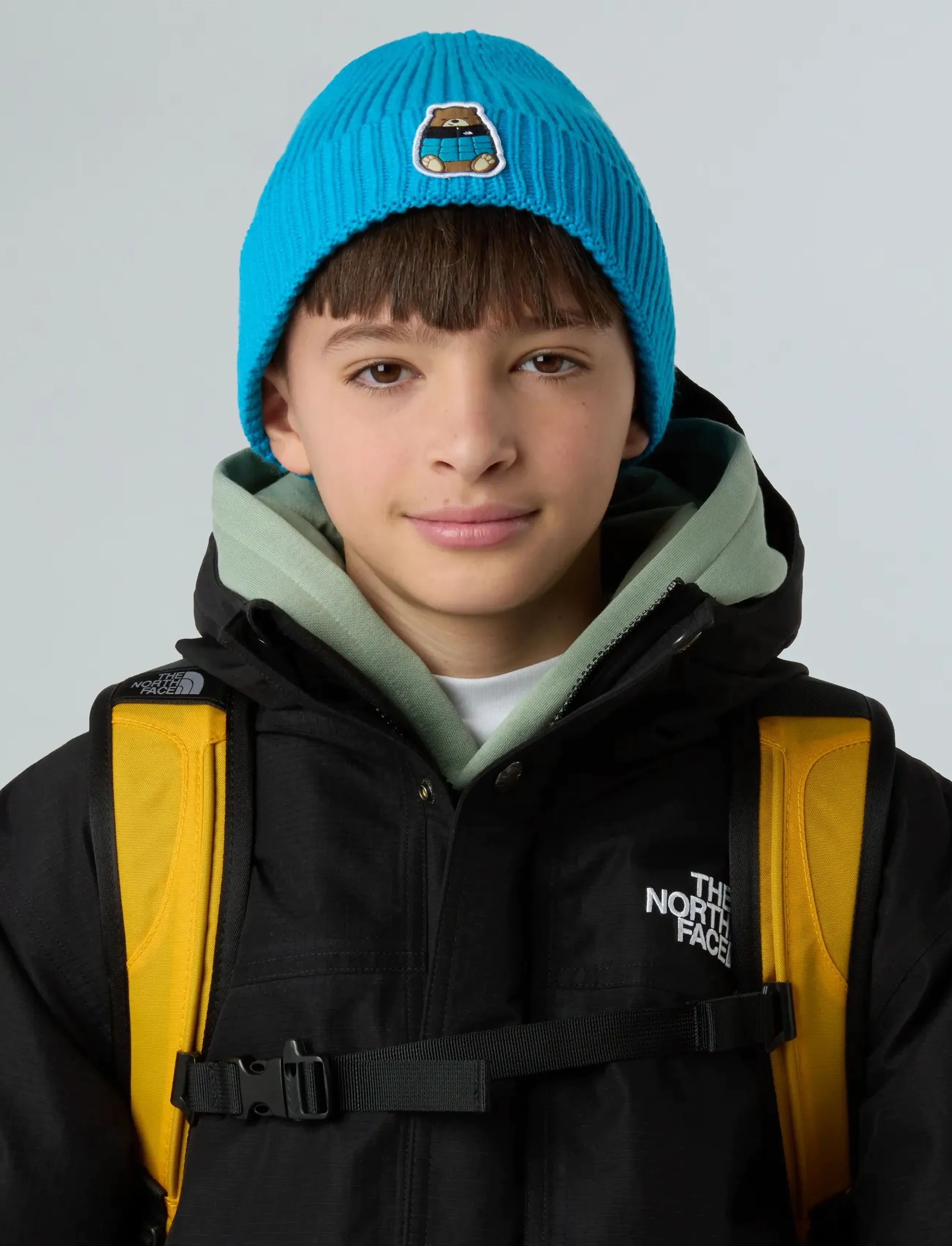 The North Face Kids Tnf Logo Box Cuffed Beanie, One Size, Blue, Huer > Beanie, Børn