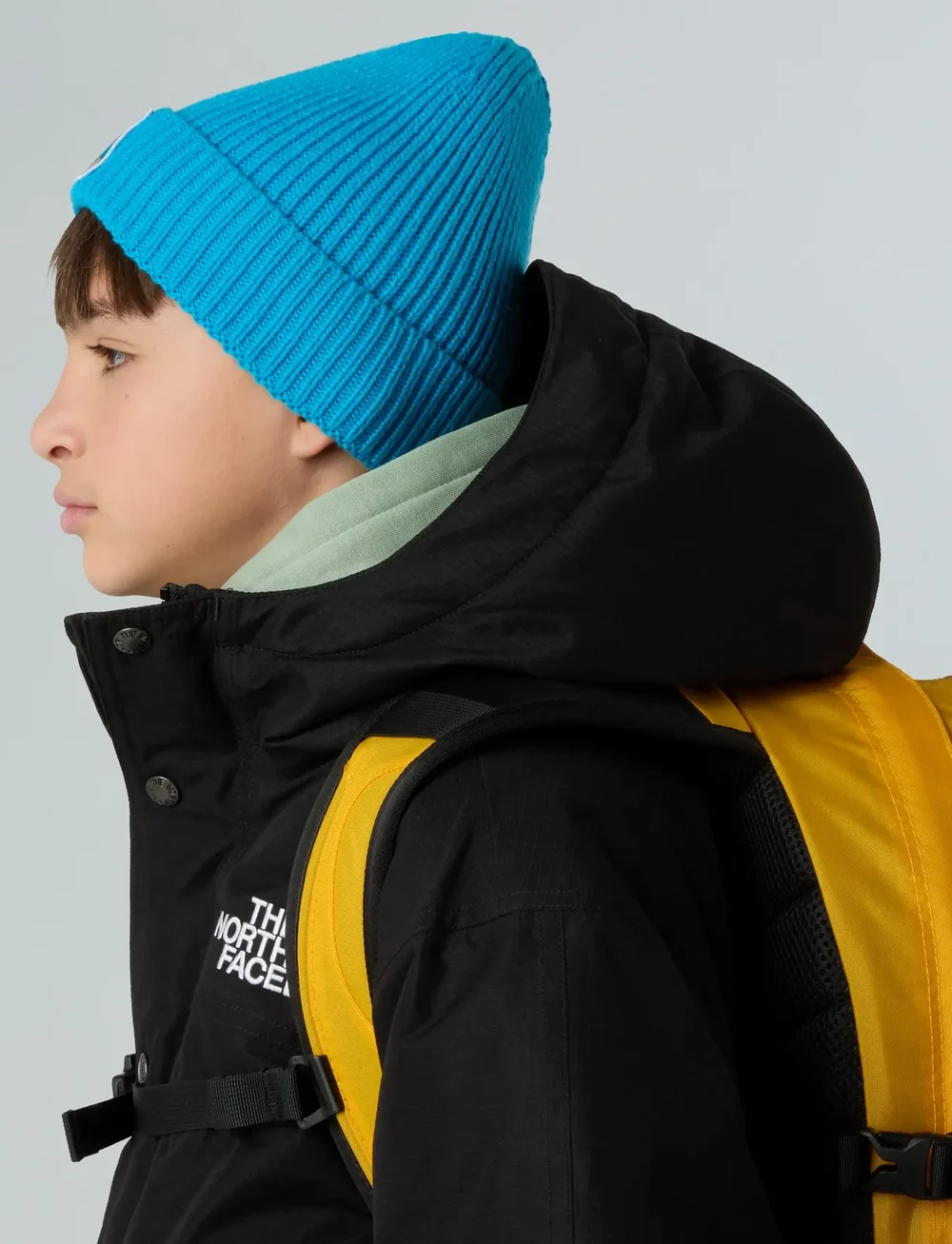 The North Face - KIDS TNF LOGO BOX CUFFED BEANIE - beanies - meridian blue/nuptse be - 3