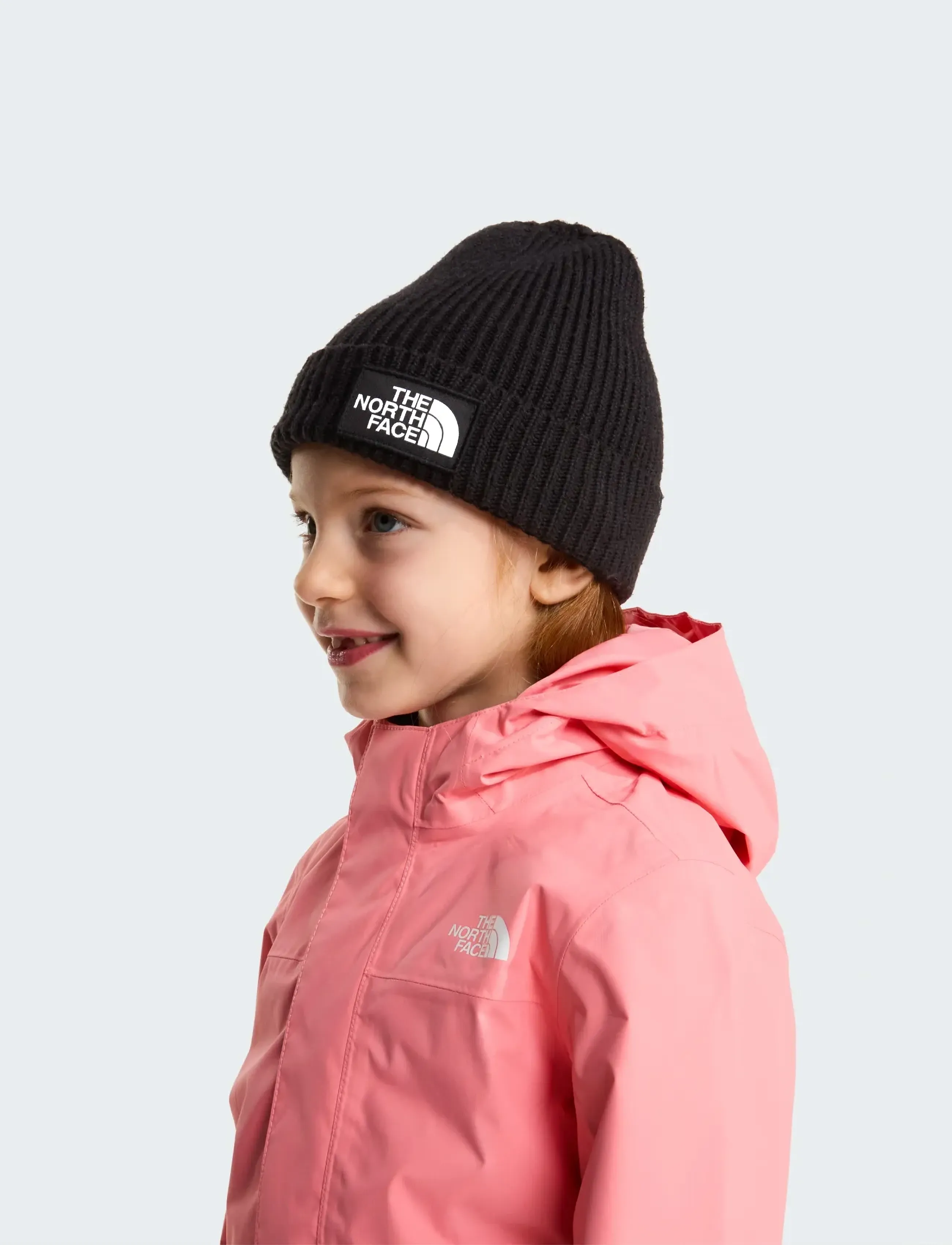 The North Face Kids Tnf Logo Box Cuffed Beanie, One Size, Black, Huer > Beanie, Børn
