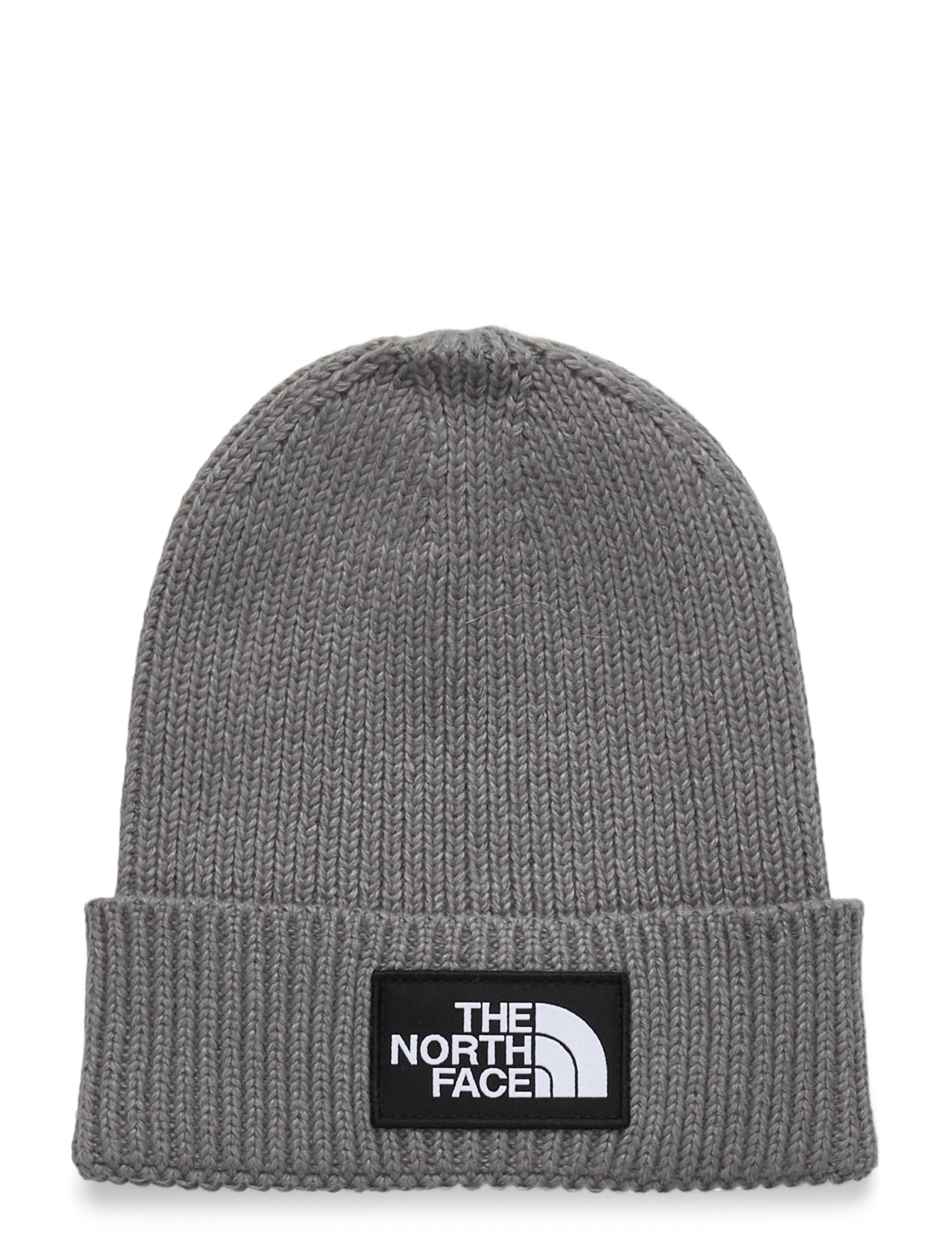 THE NORTH FACE Kinder Tnf Logo Box Cuffed Pudelmütze Grau - OS YOUTH - Kinder
