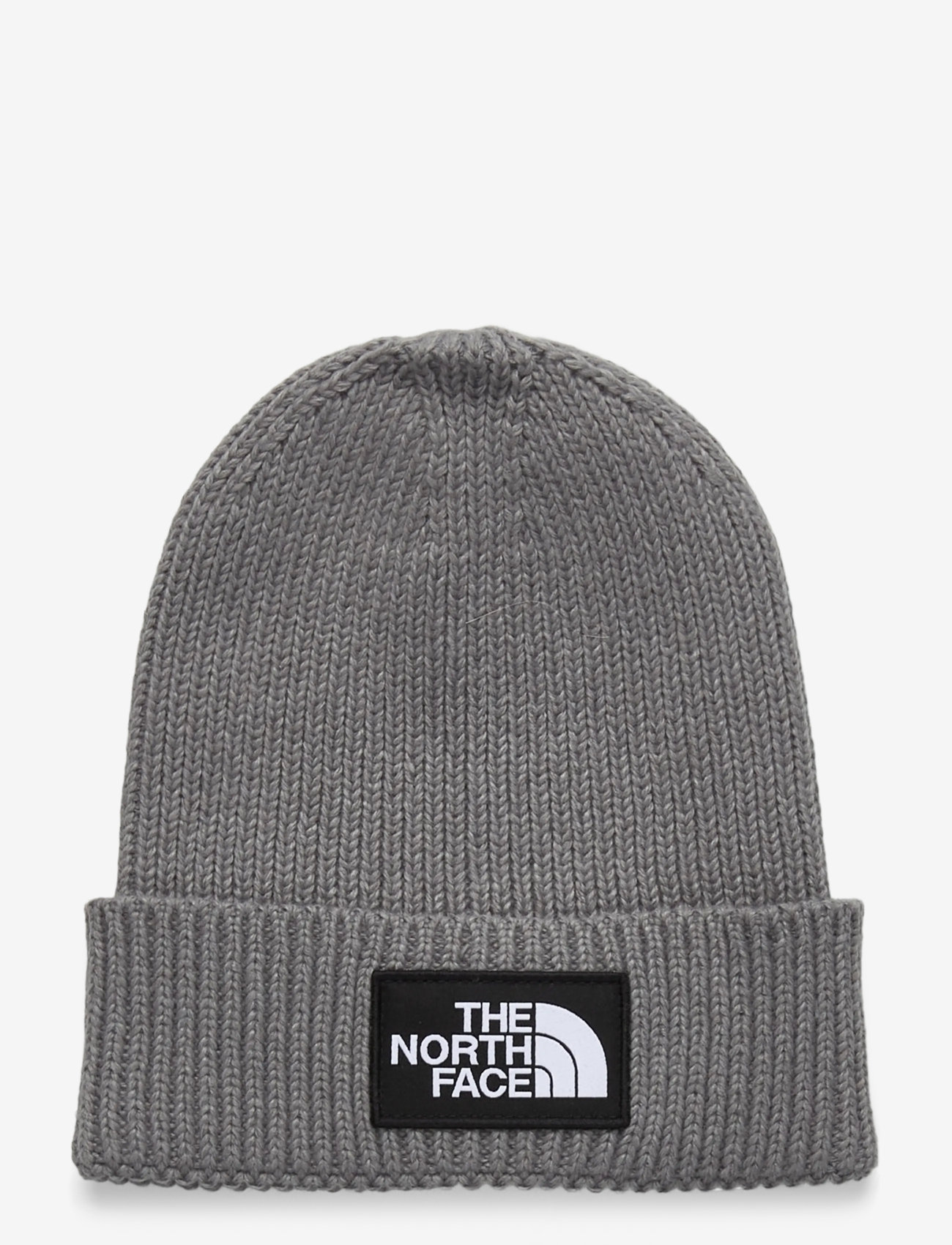 The North Face - KIDS TNF LOGO BOX CUFFED BEANIE - beanies - tnf medium grey heather - 1