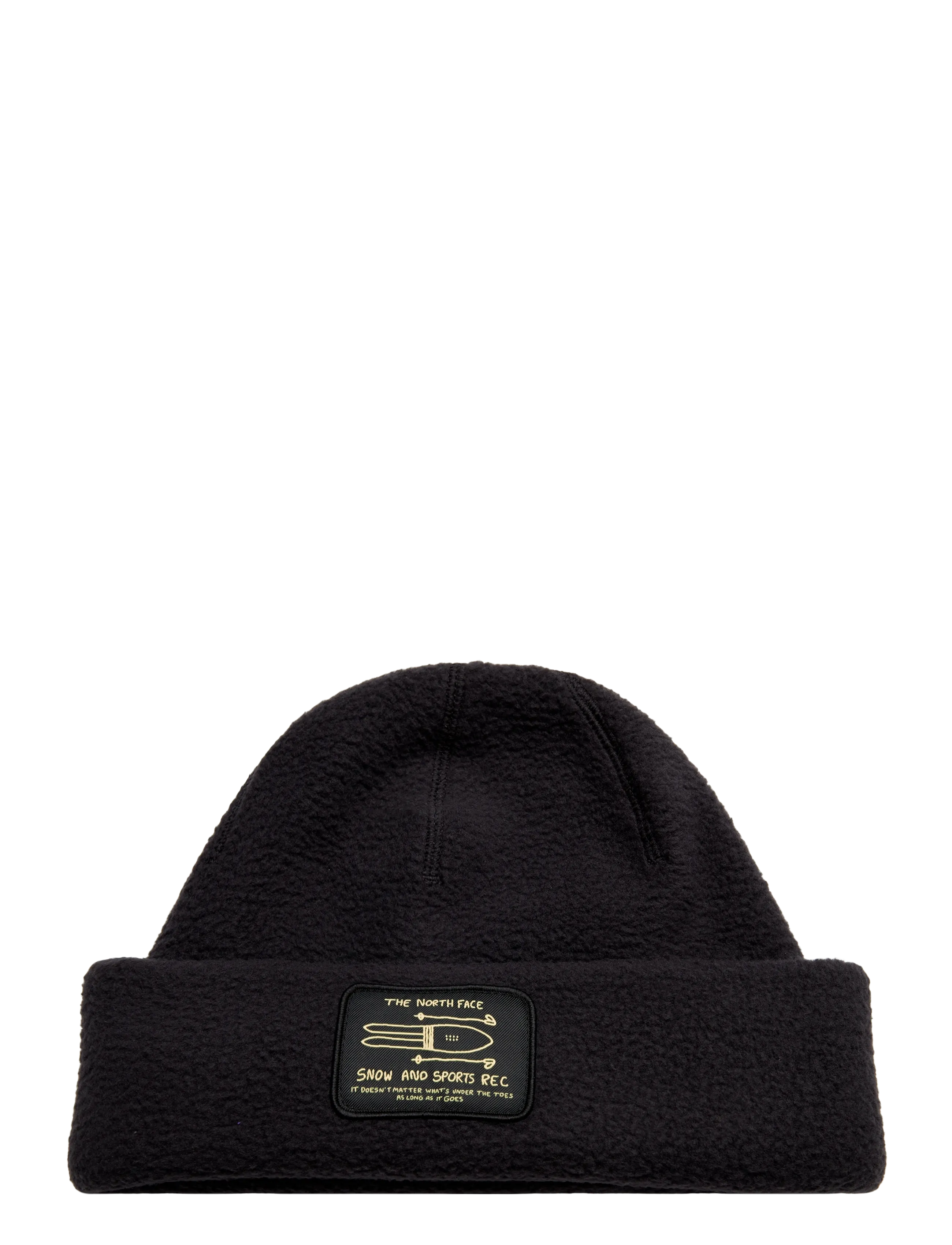 The North Face WHIMZY POWDER BEANIE - Visa allt - TNF BLACK-SNOW PATCH / black