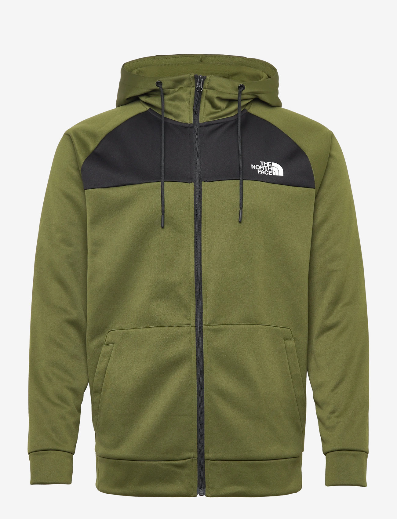 The North Face - M REAXION FLEECE F/Z HOODIE - EU - kapuzenpullover - woodland green/tnf blac - 0
