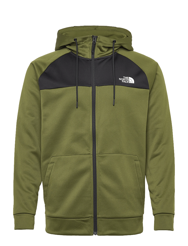 The North Face - M REAXION FLEECE F/Z HOODIE - EU - kapuzenpullover - woodland green/tnf blac - 0