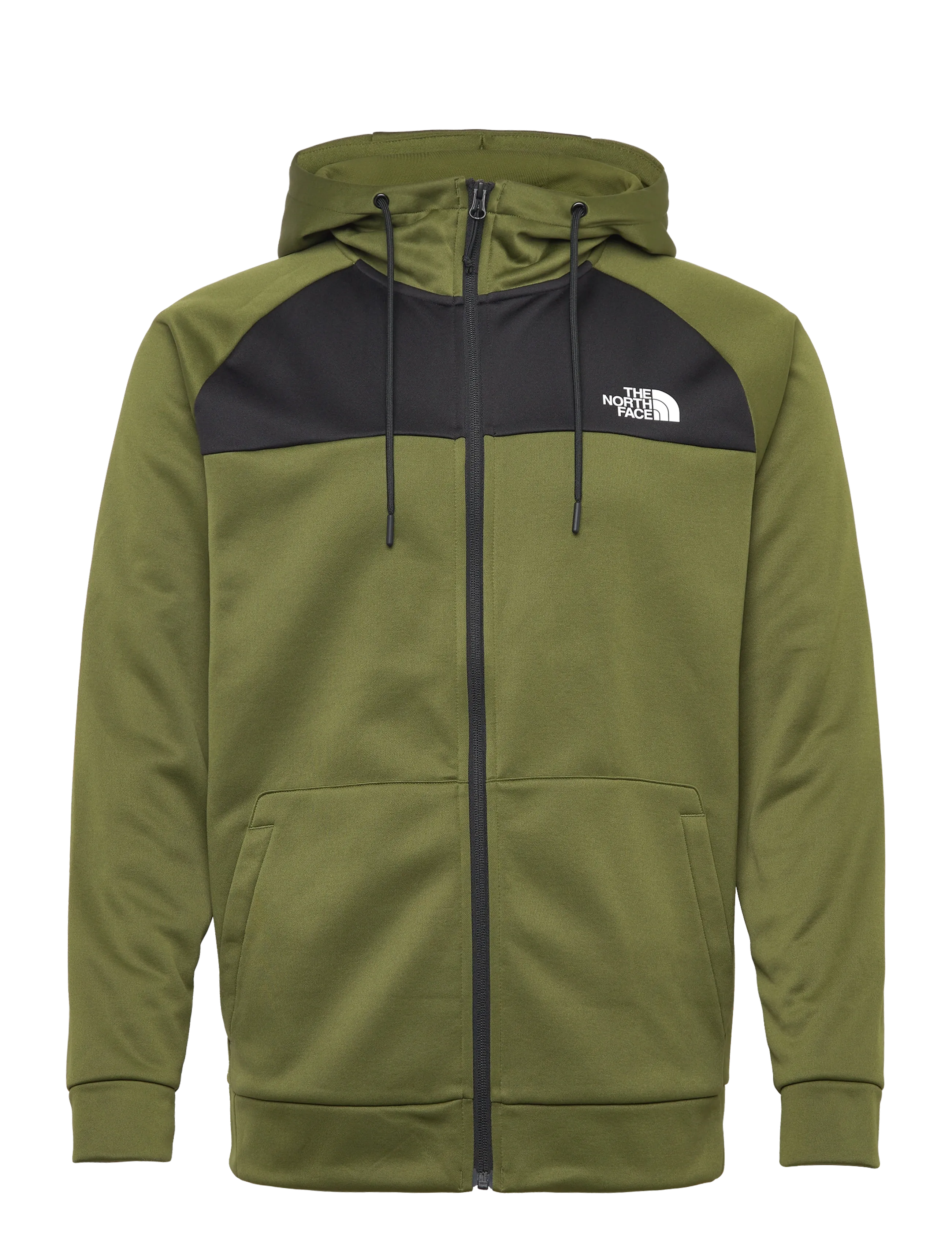 The North Face M REAXION FLEECE F/Z HOODIE - EU - Deals - WOODLAND GREEN/TNF BLAC / khaki/green