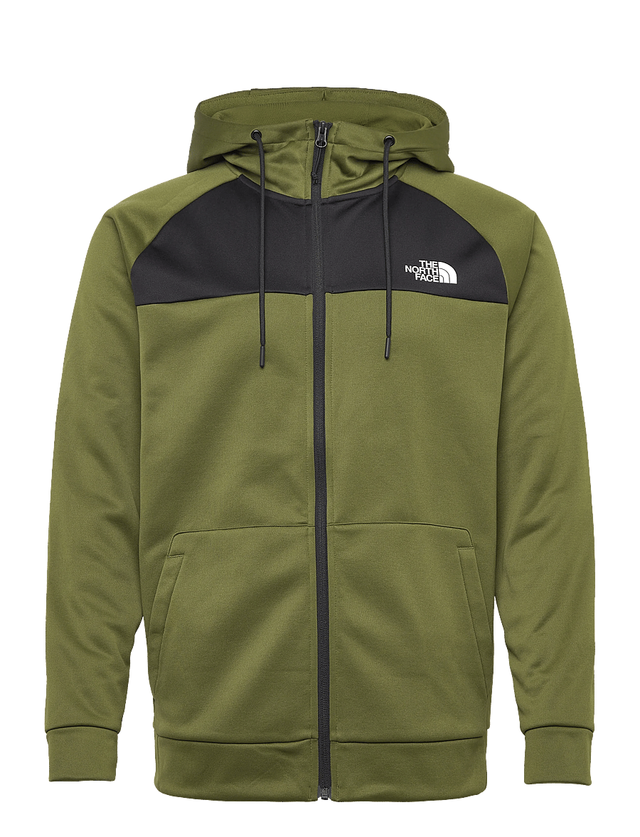The North Face - M REAXION FLEECE F/Z HOODIE - EU - hettegensere - woodland green/tnf blac - 0
