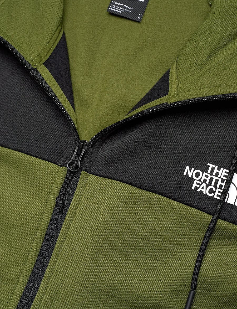 The North Face - M REAXION FLEECE F/Z HOODIE - EU - hettegensere - woodland green/tnf blac - 2