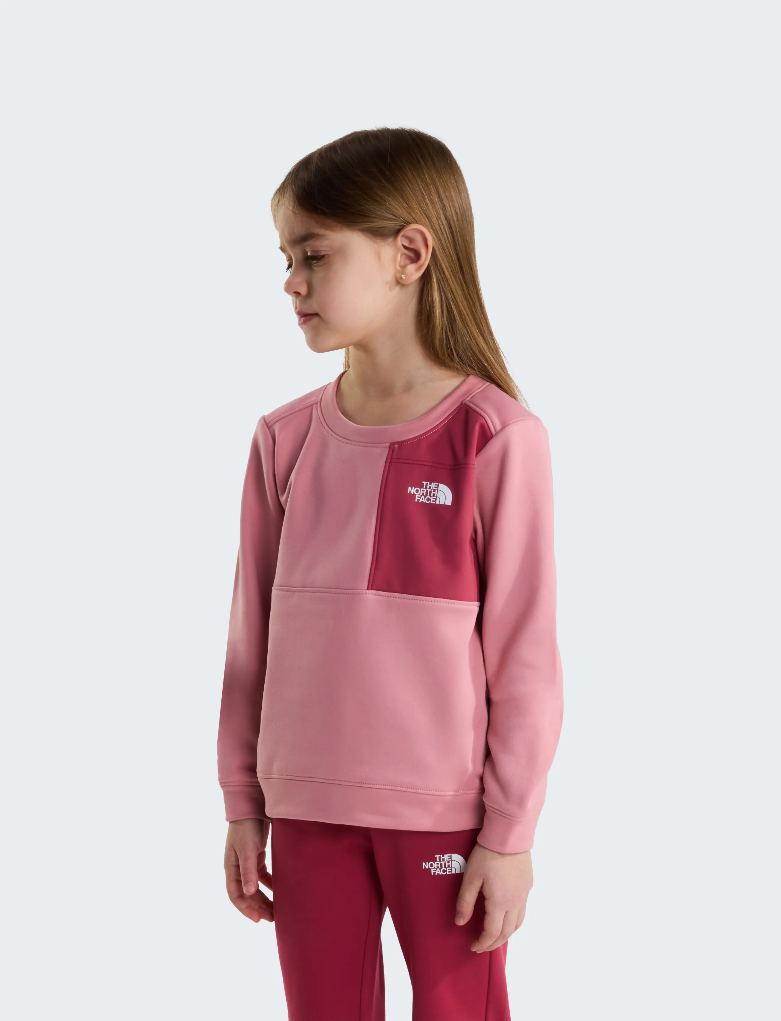 The North Face KID TNF PERFORMANCE FLEECE SET - Joggingset - PRIMROSE/FERMENTED CLAY / burgundy