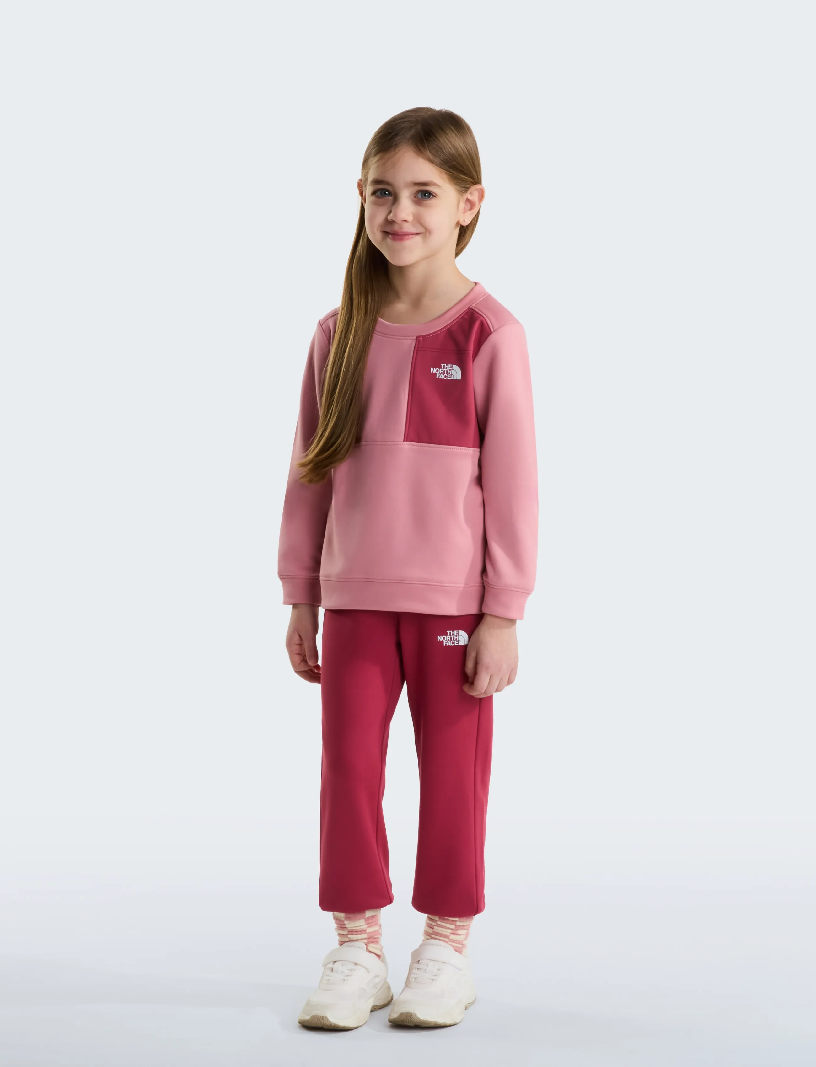 The North Face - KID TNF PERFORMANCE FLEECE SET - joggingset & tvådelade set - primrose/fermented clay - 3