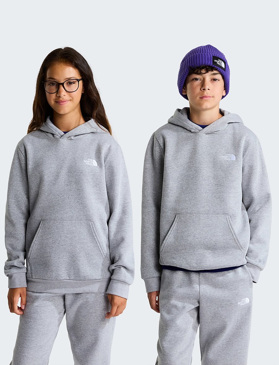The North Face - TEEN EVOLUTION SIMPLE DOME PULLOVER HOOD - huvtröjor - tnf pale grey heather - 0